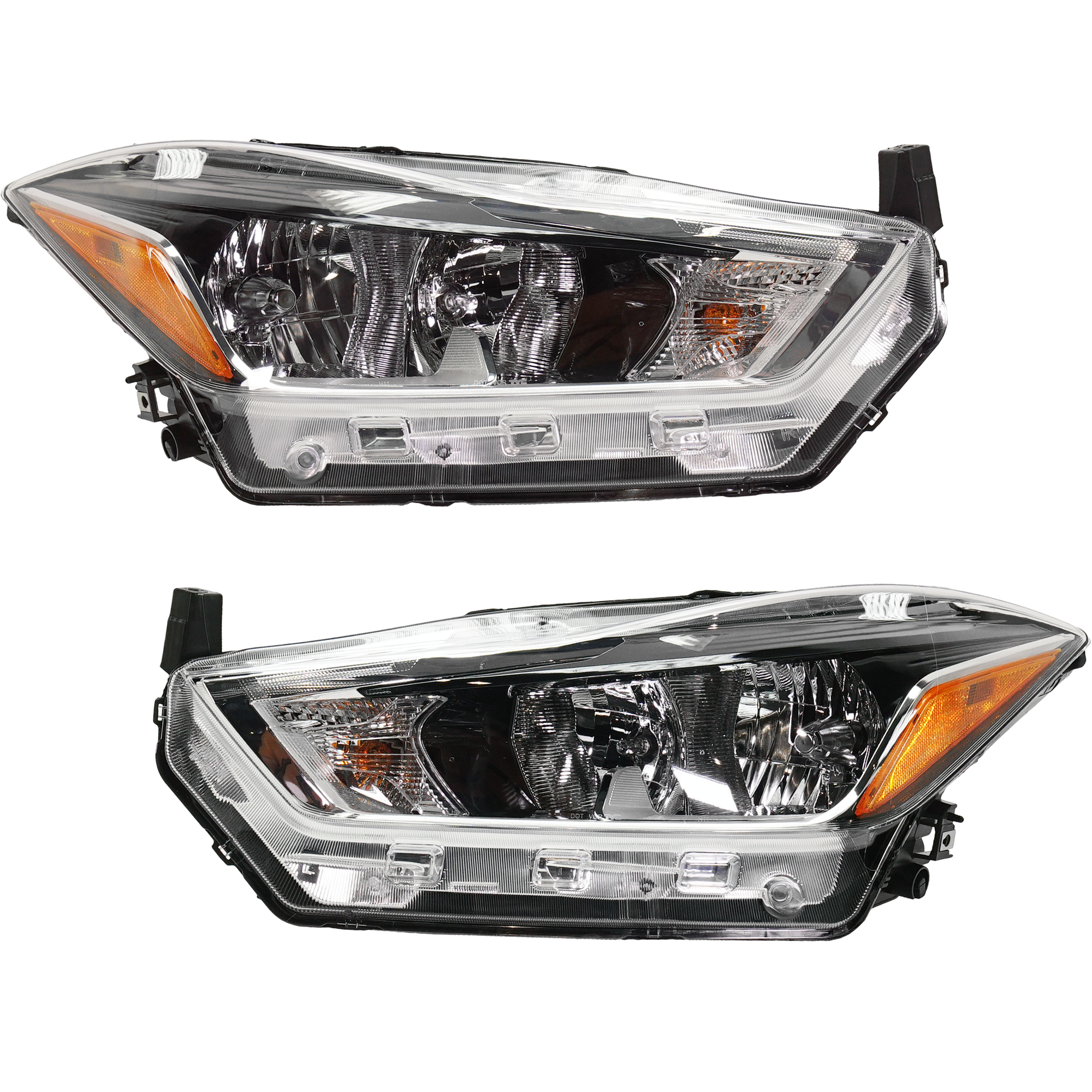 AM KICKS 18-20 HEAD LAMP RH AND LH Assembly Halogen S SV Models SKU SET RN10010035 Partslink NI2503264 NI2502264 OEM 260105RL0A 260605RL0A
