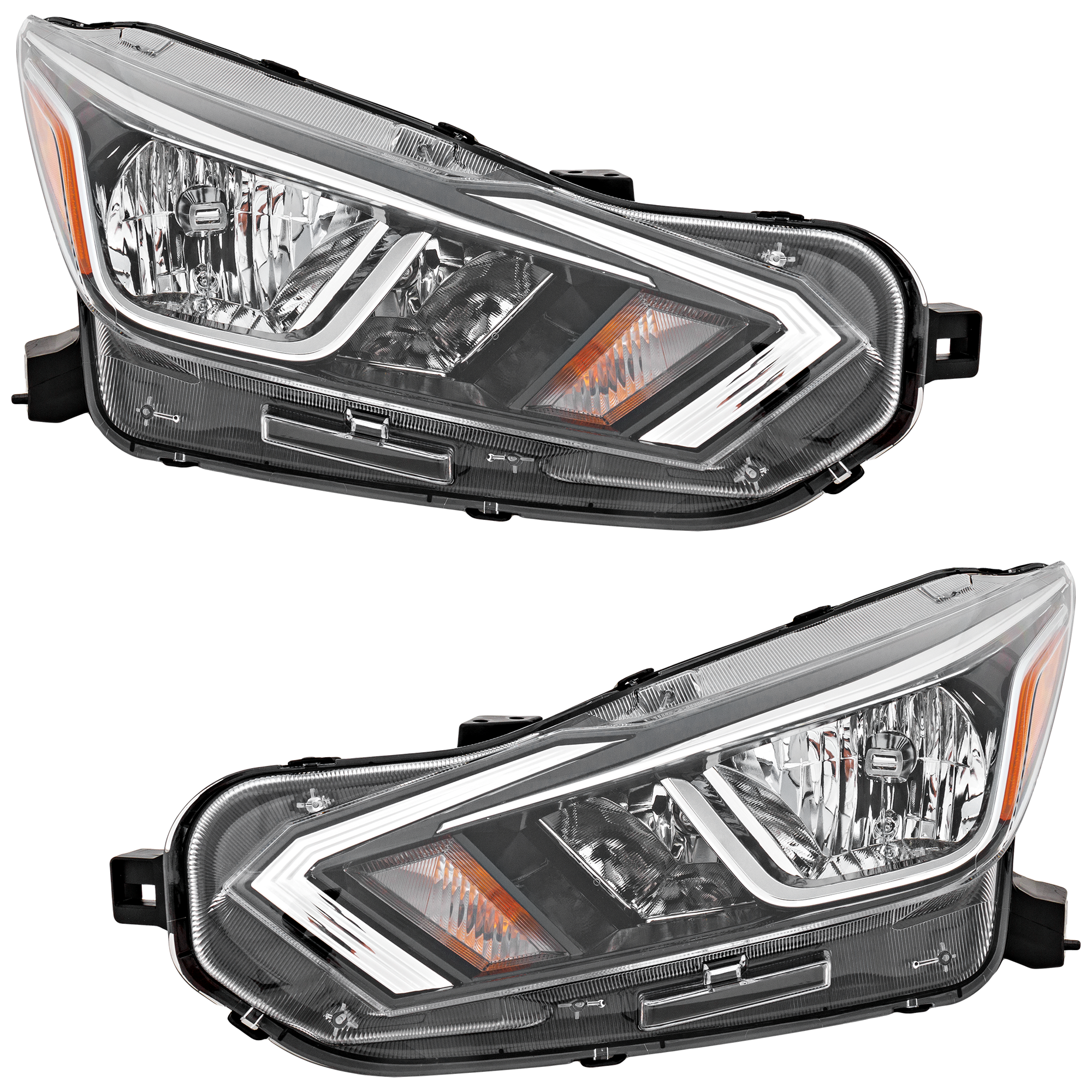 AM VERSA 20-22 HEAD LAMP RH AND LH CAPA SKU SET RN10010053Q Partslink NI2503273C NI2502273C OEM 260105EE0A 260605EE0A