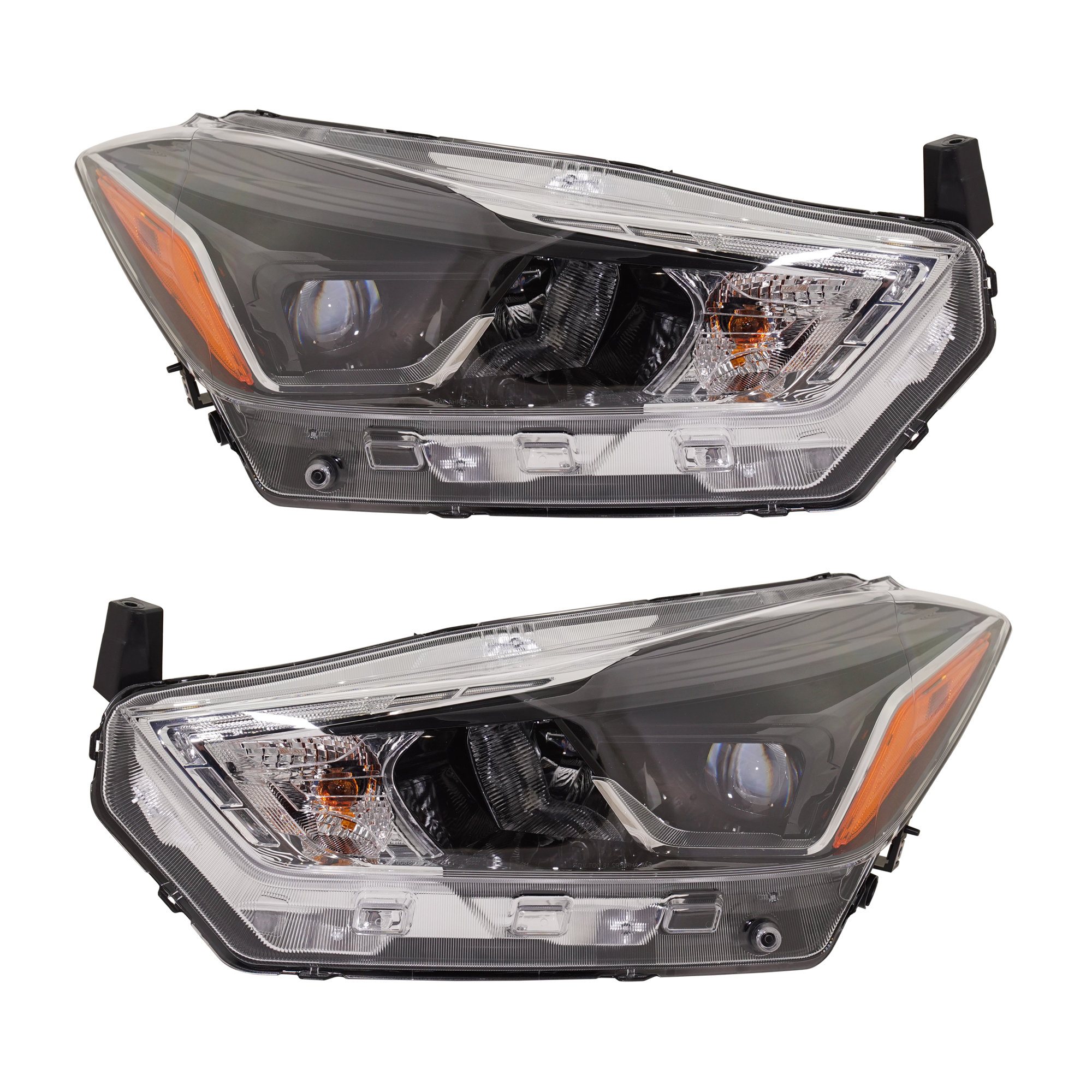 AM KICKS 18-20 HEAD LAMP RH AND LH Halogen Assembly SR Model SKU SET RN10010063 Partslink NI2503275 NI2502275 OEM 260105RL4A 260605RL4A
