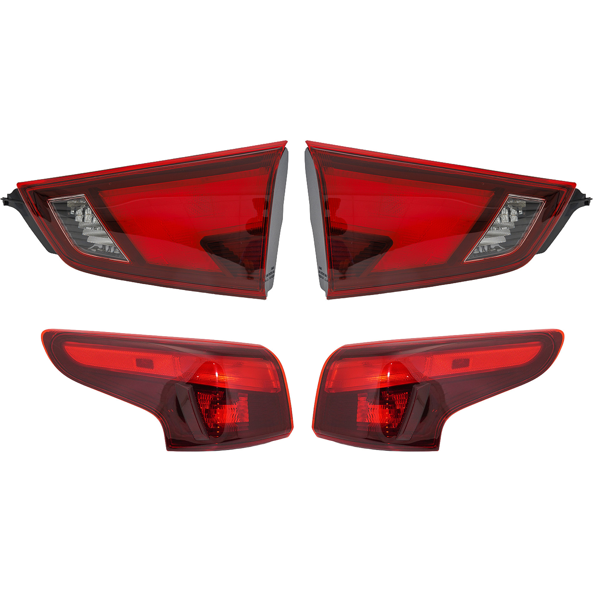 AM ROGUE SPORT 17-19 TAIL LAMP RH AND LH Inner and Outer Assembly Halogen SKU SET RN10010069-4 Partslink NI2802120 NI2803120 NI2804117 NI2805117 OEM 265506MA0A 265506MA5A 265556MA