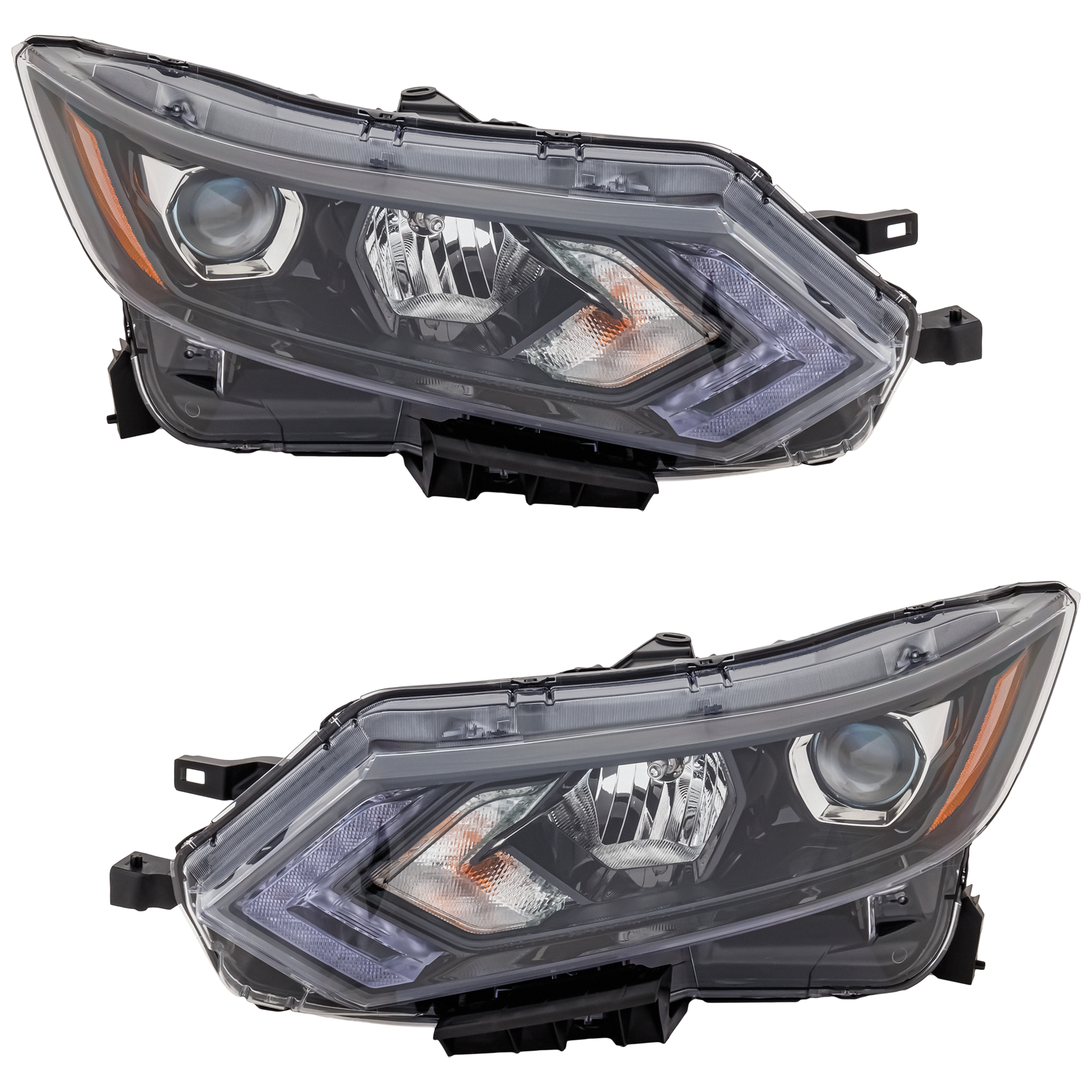 AM ROGUE SPORT 20-22 HEAD LAMP RH AND LH Assembly Halogen CAPA SKU SET RN10010075Q Partslink NI2502279C NI2503279C OEM 260106MR0A 260606MR0A