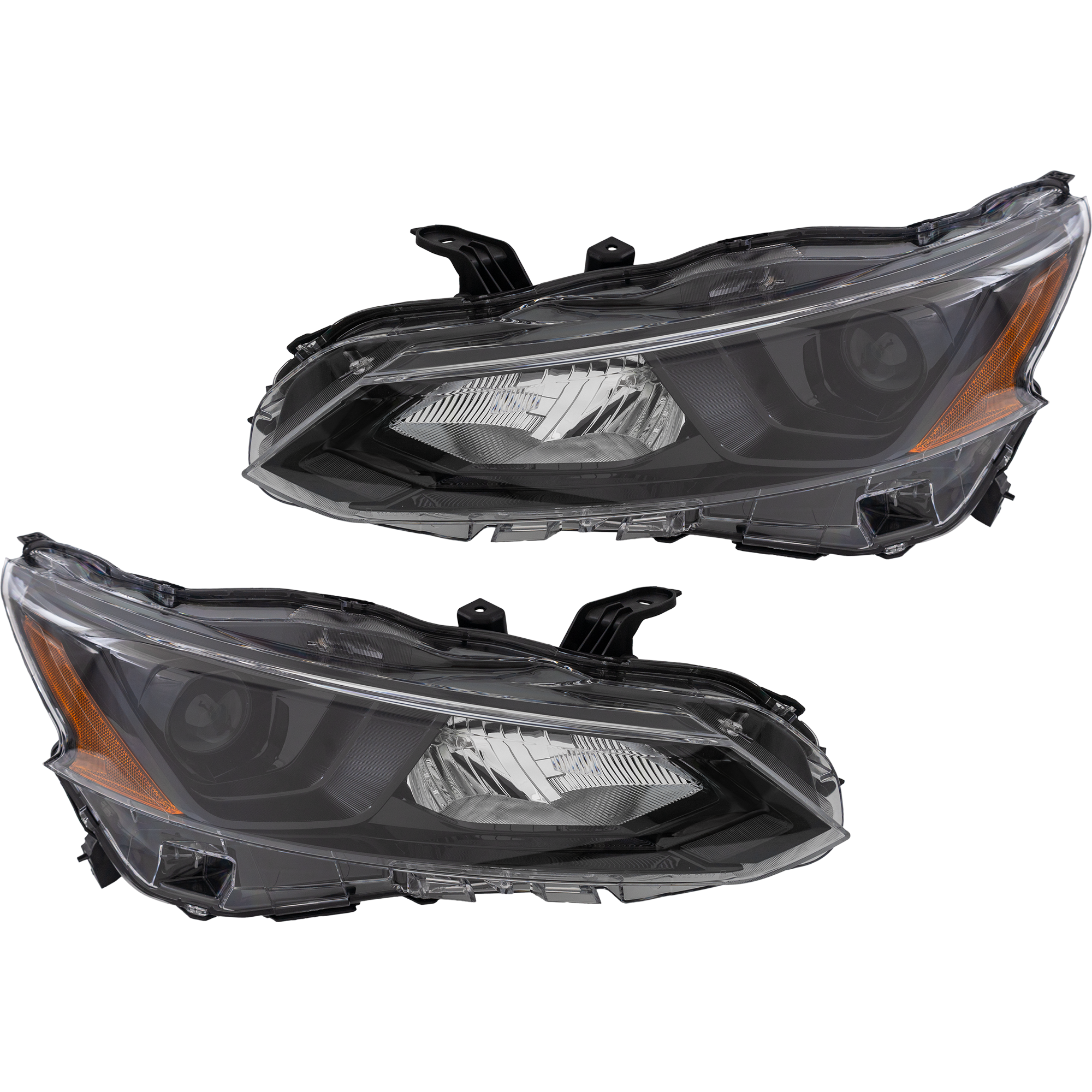 AM ALTIMA 22-22 HEAD LAMP RH AND LH Assembly Halogen w Side Marker Bulb SKU SET RN10010081A Partslink NI2502299 NI2503299 OEM 260106CA0B 260606CA0B