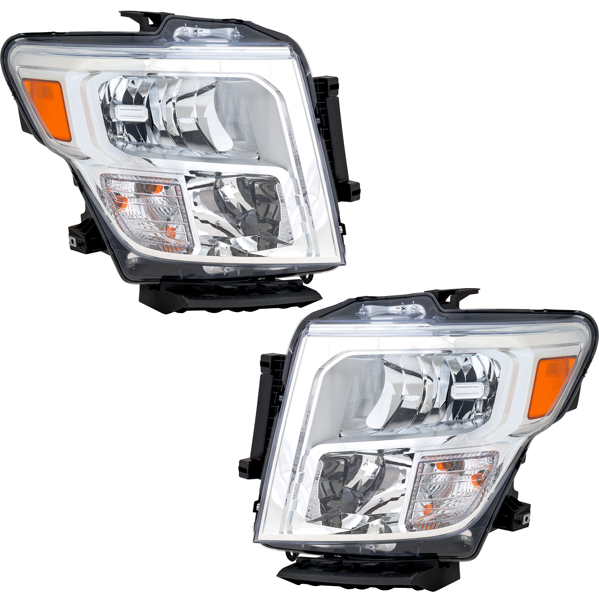 AM TITAN TITAN XD 20-23 HEAD LAMP RH AND LH Assembly Halogen Crew Cab CAPA SKU SET RN10010113AQ Partslink NI2503280C NI2502280C OEM 260109FV1A 260609FV1A