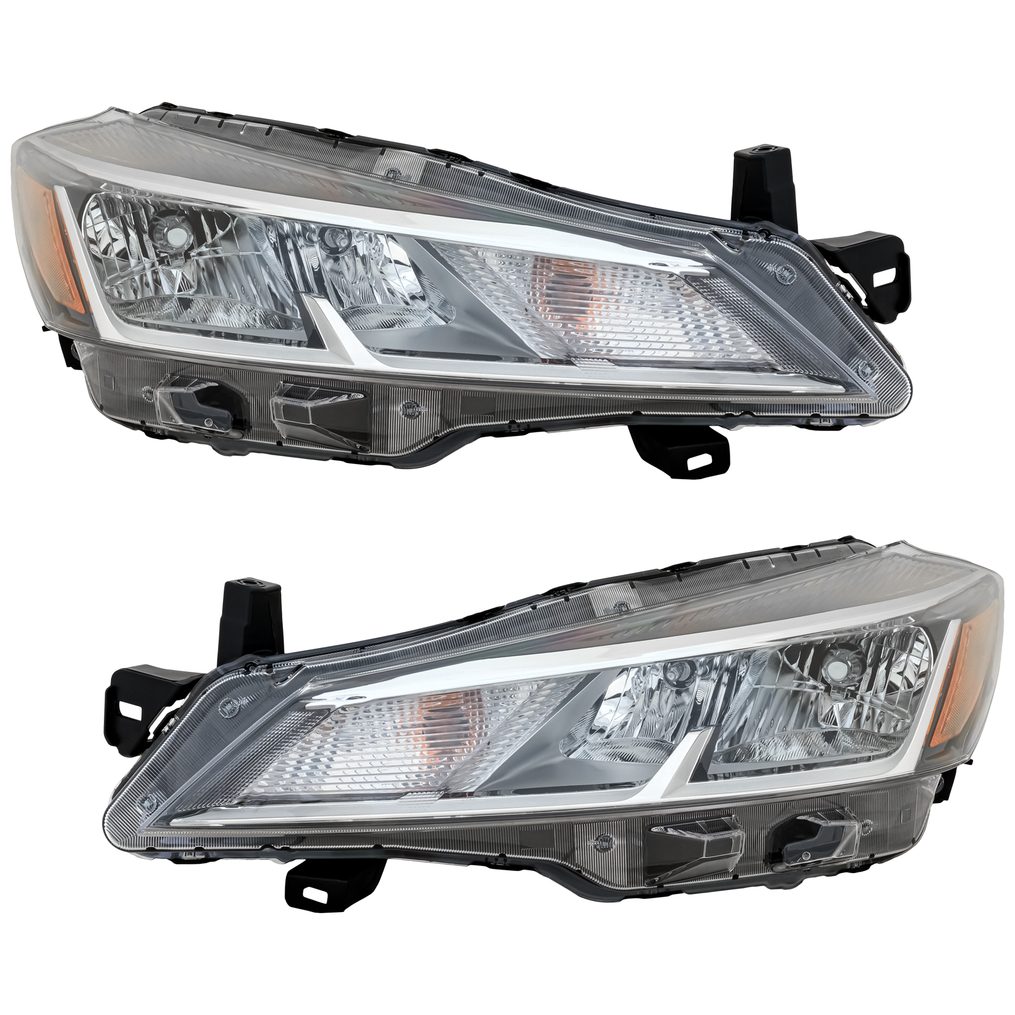 AM KICKS 21-24 HEAD LAMP RH AND LH Assembly Halogen S SV Models SKU SET RN10010119A Partslink NI2502283 NI2503283 OEM 260105R00A 260605R00A
