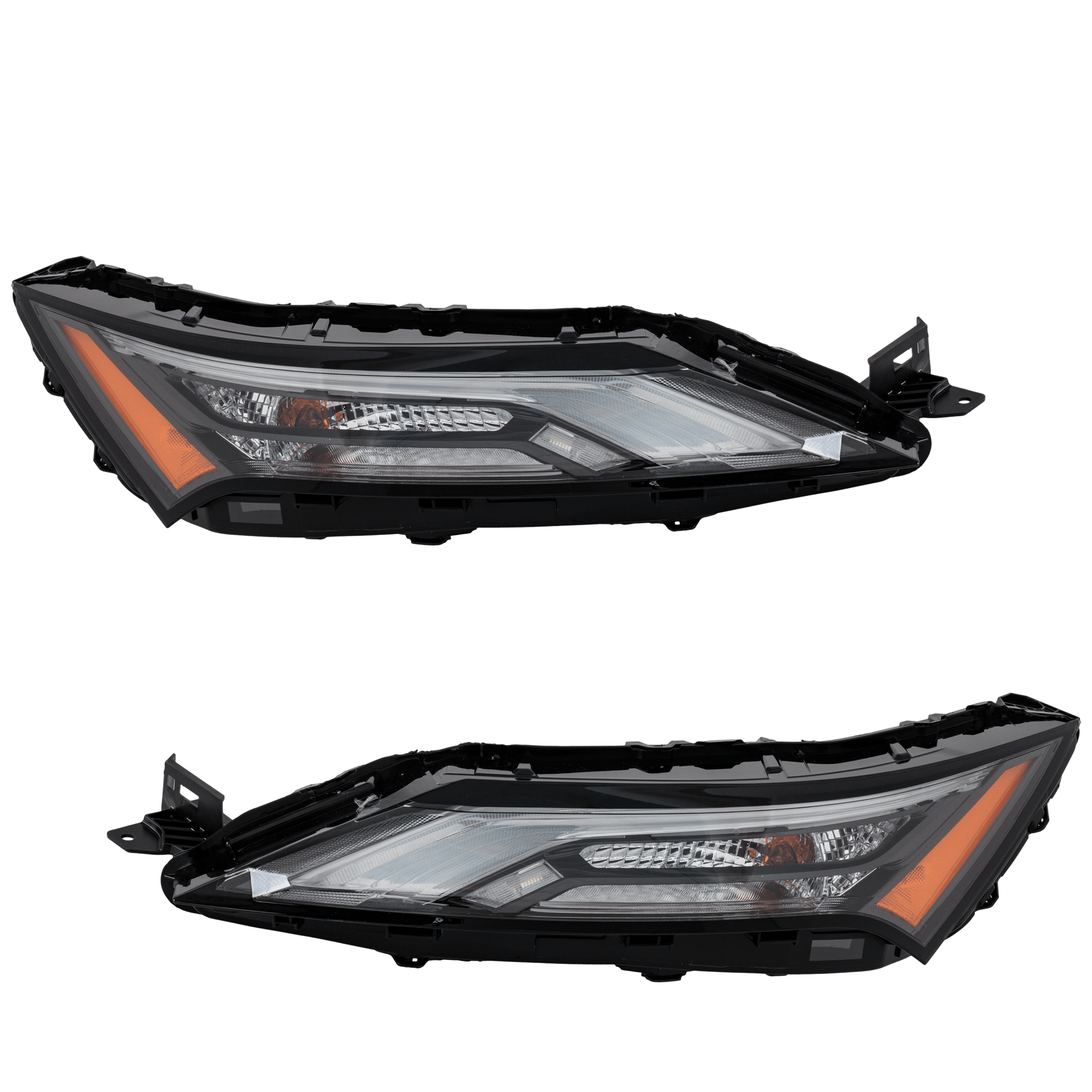 AM ROGUE 21-23 HEAD LAMP RH AND LH Upper Assembly LED S SV SL Models Japan Built Vehicle CAPA SKU SET RN10010125AQ Partslink NI2563103C NI2562103C OEM 261206RR0D 261256RR0D