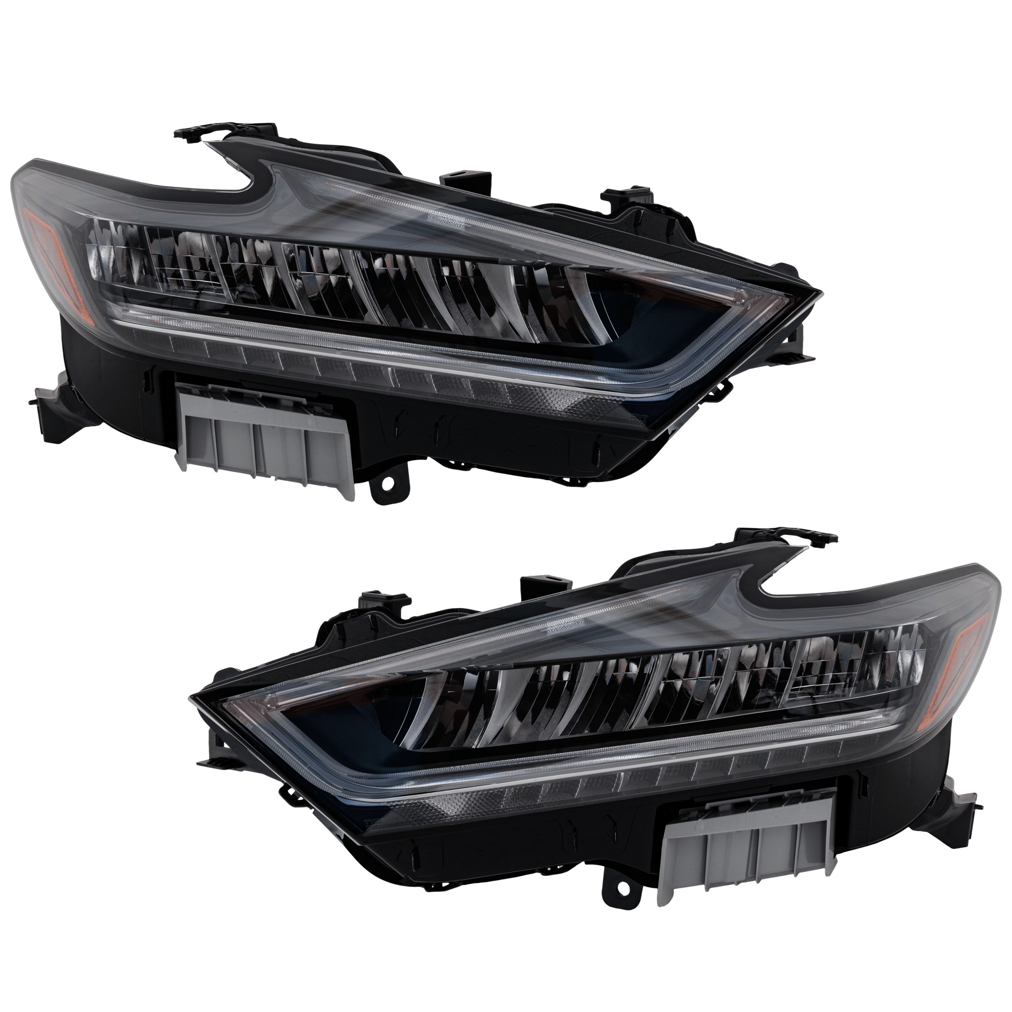 AM MAXIMA 22-23 HEAD LAMP RH AND LH Assembly LED Black Interior CAPA SKU SET RN10011233AQ Partslink NI2502298C NI2503298C OEM 260109DJ0C 260609DJ0C