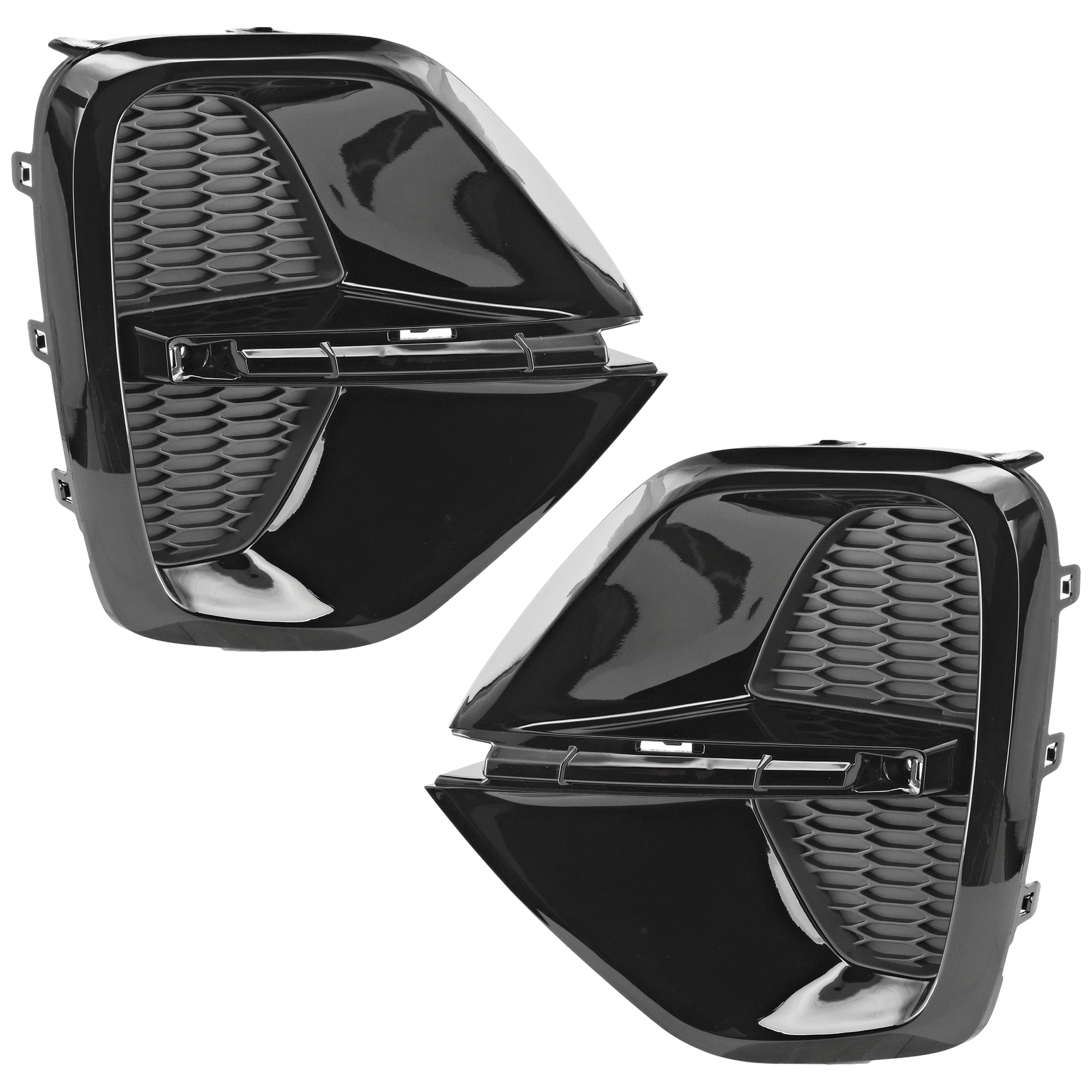 AM SPORTAGE 20-22 FOG LAMP COVER RH AND LH Painted Black SKU SET RN10770003 Partslink KI1039151 KI1038151 OEM 86522D9500-86521D9500