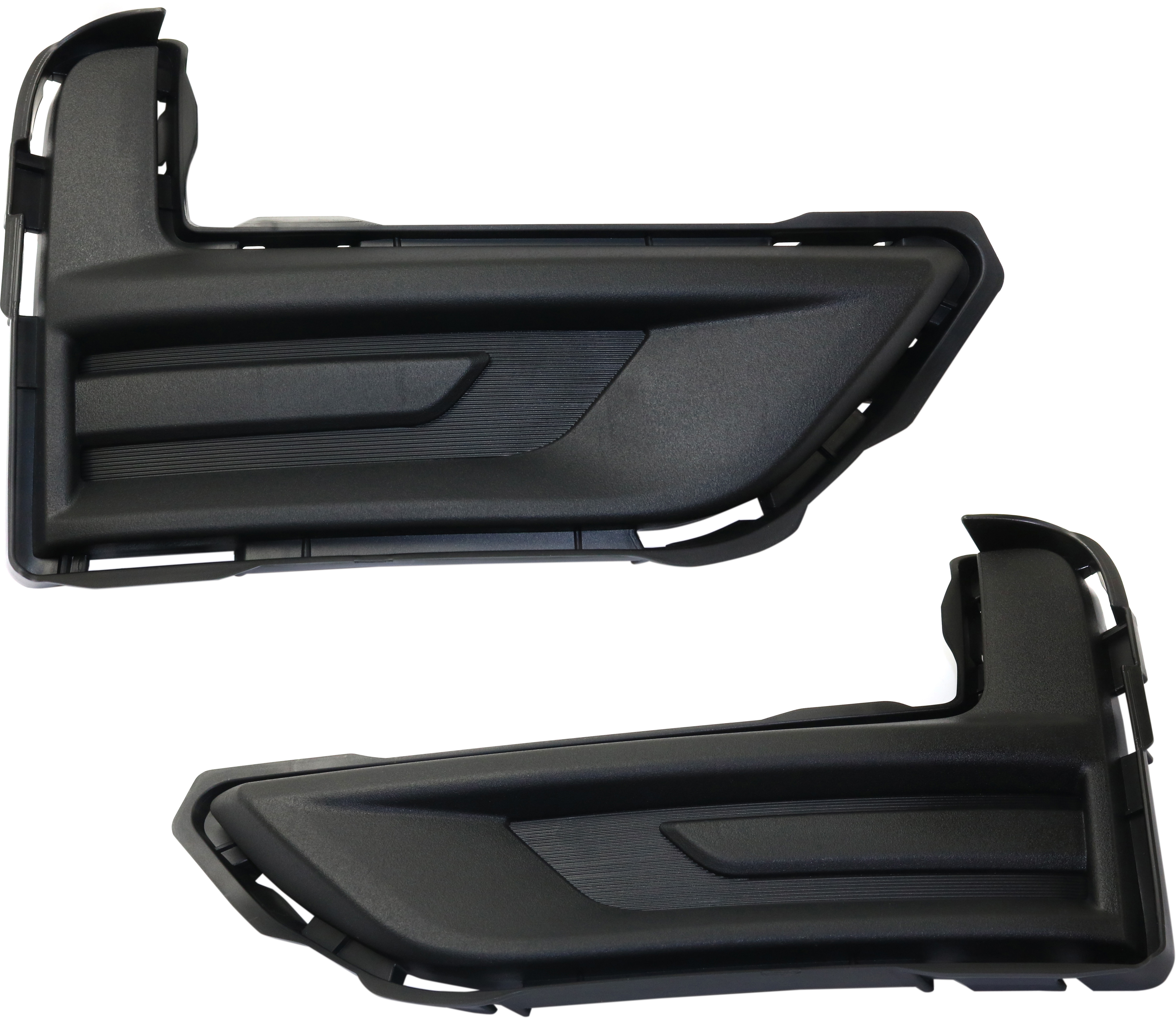 AM ROGUE 17-20 FRONT FOG LAMP COVER RH AND LH Set of 2 Textured Black SKU SET RN10860003 Partslink NI1039148 NI1038148 OEM 622566FL0A 622576FL0A