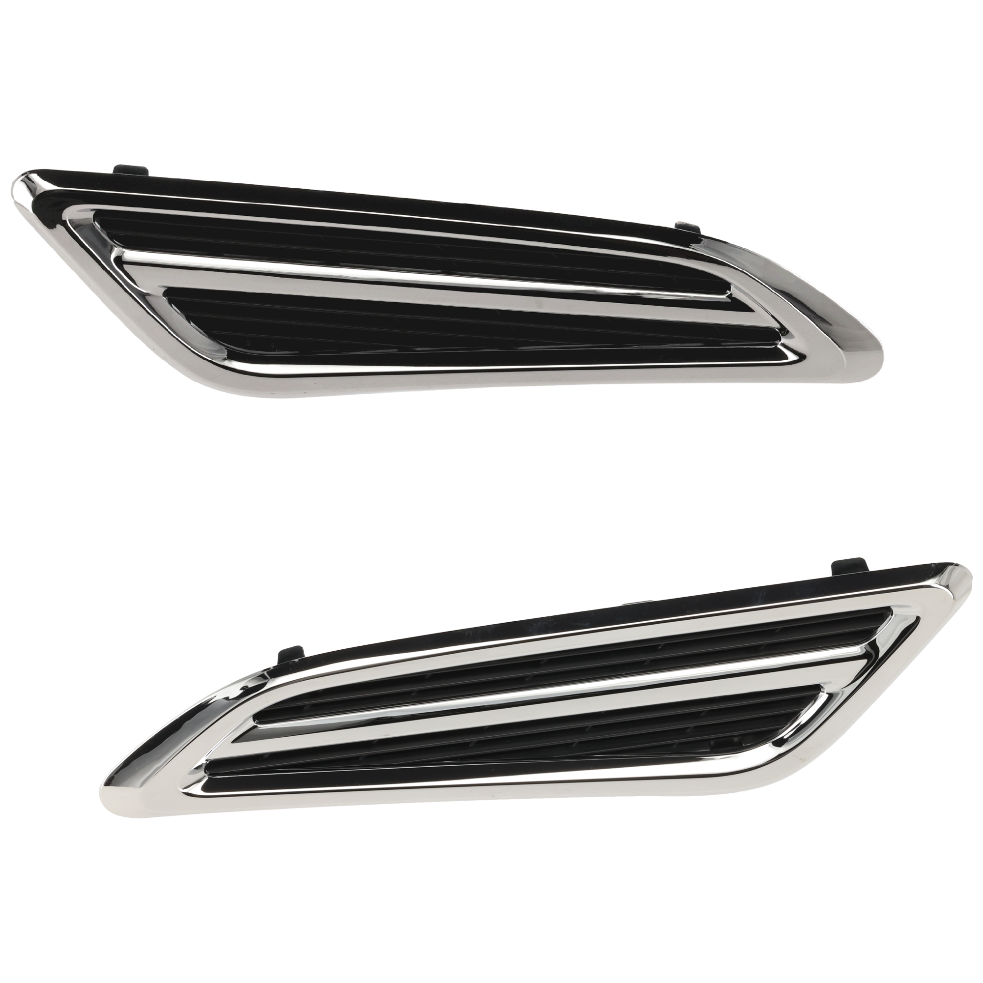 AM ARMADA 17-24 FRONT BUMPER AIR INTAKE DUCT RH AND LH Chrome 17-20 SV SL Platinum Models SKU SET RN16270001 Partslink NI1267100 NI1266100 OEM 638241LB0A 638251LB0A