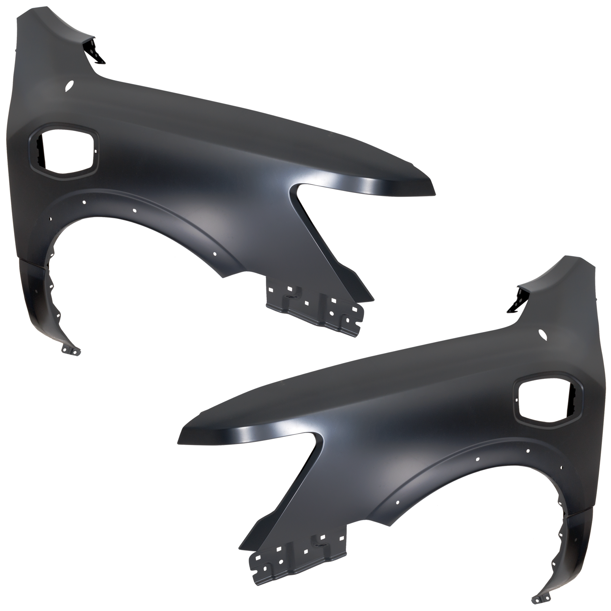 AM TITAN XD 16-17 FRONT FENDER RH AND LH Primed Extended Crew Cab w Wheel Opening Mldg SKU SET RN22010013 Partslink NI1241226 NI1240226 OEM 63100EZ00B 631019FT0B