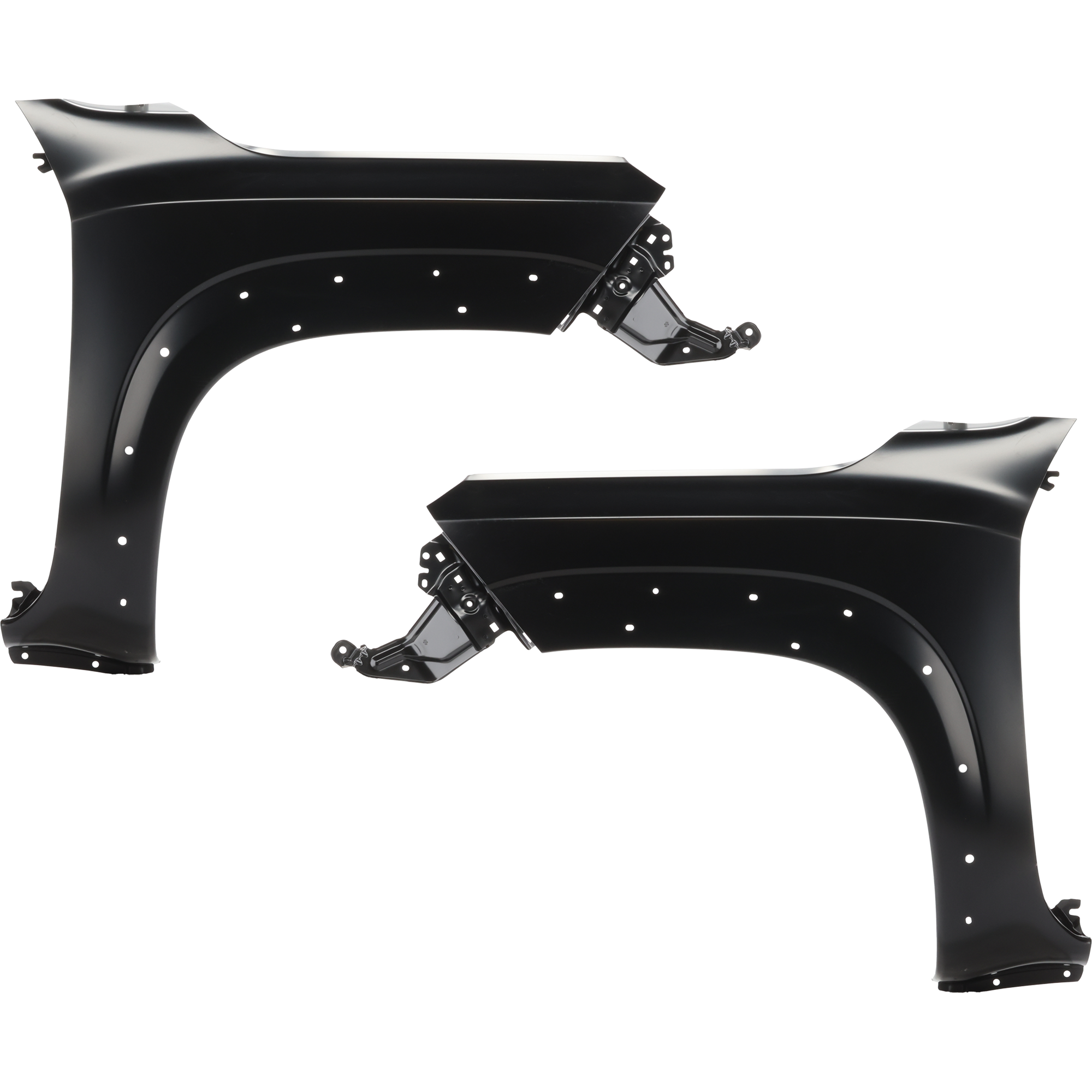 AM FRONTIER 22-24 FRONT FENDER RH AND LH Primed Pro X Pro 4X Model Crew Cab w Wheel Molding Hole SKU SET RN22010051 Partslink NI1241247 NI1240247 OEM 631009BU1A 631009BU1B 631019BU