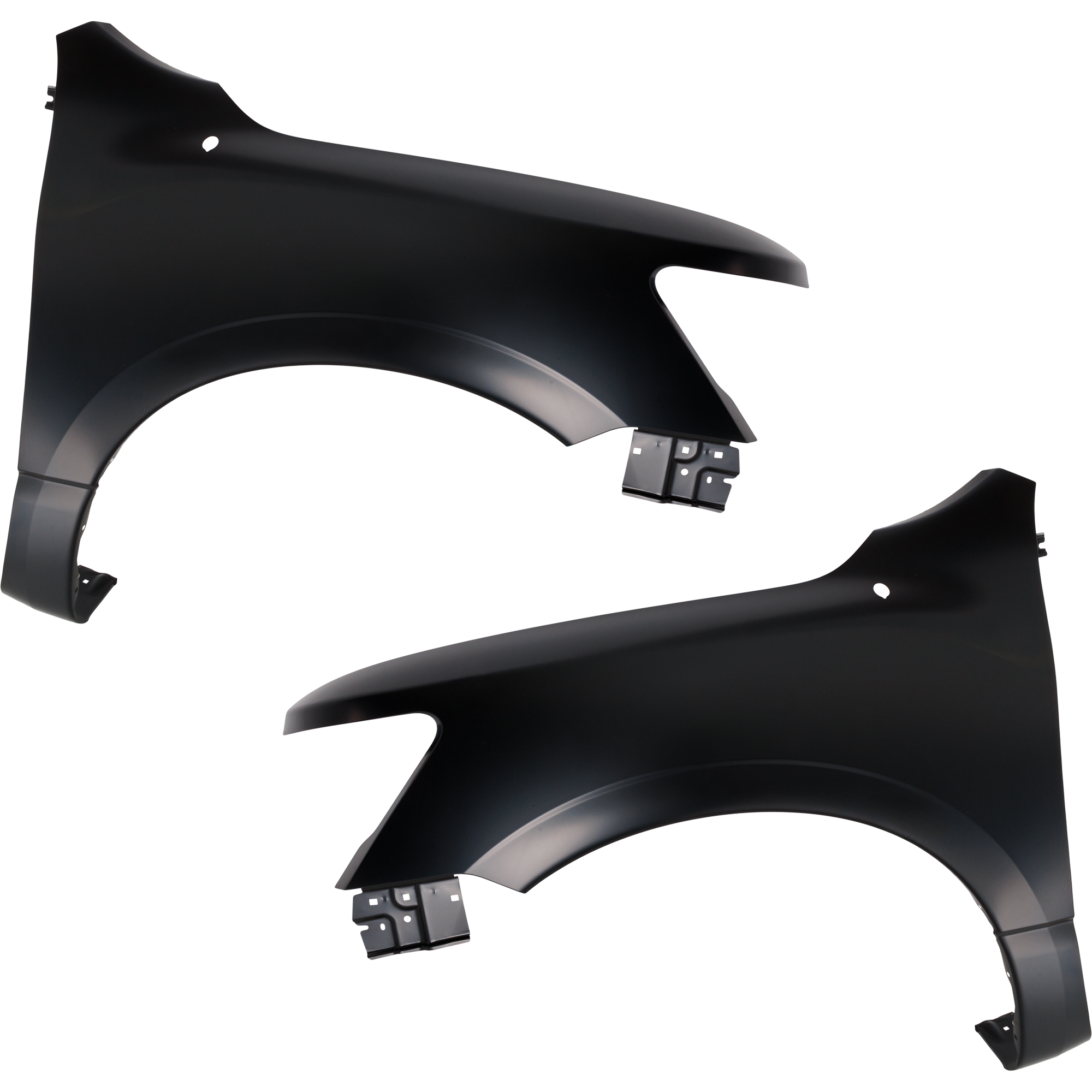 AM TITAN 17-23 FRONT FENDER RH AND LH Primed Steel w o Fender Flare Holes All Cab Types S SL SV Models SKU SET RN22010053 Partslink NI1240230 NI1241230 OEM 63100EZ41C 63101EZ40C