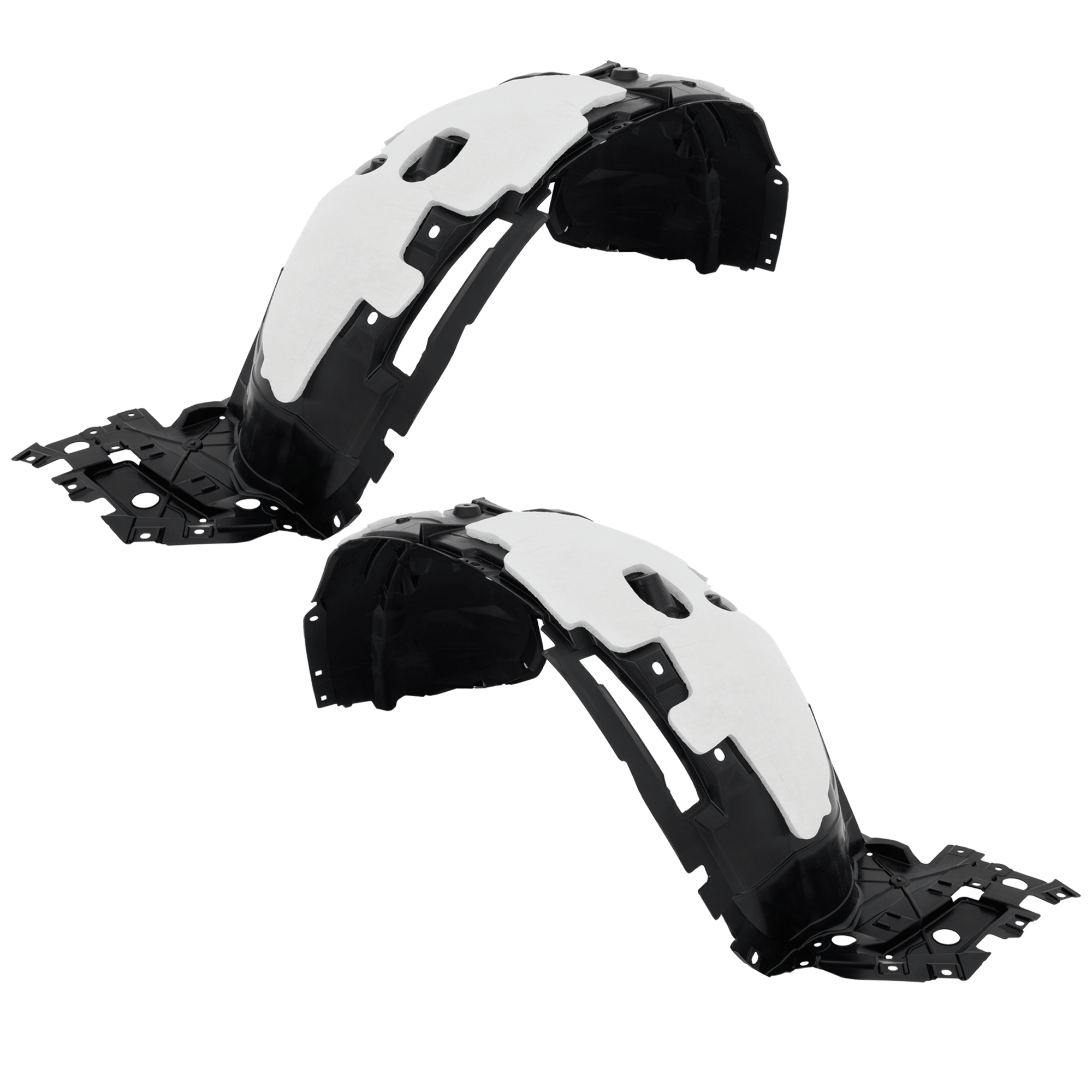 AM ROGUE 23-23 FRONT FENDER LINER RH AND LH Inner Panel USA Built Vehicle Injection Form w Insulation Foam CAPA SKU SET RN22210053Q Partslink NI1248191C NI1249191C OEM 638406RC1A 638416RC1A