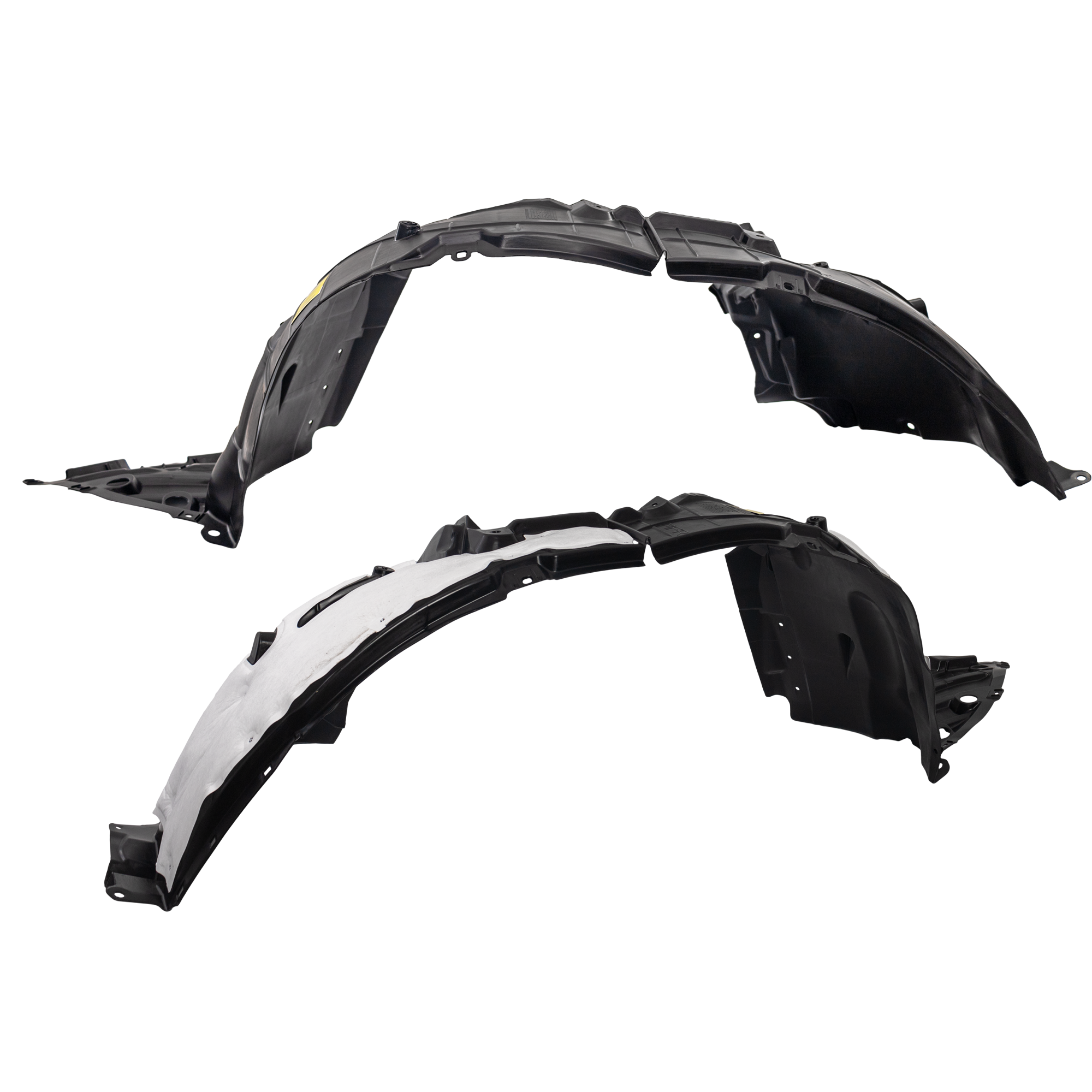 AM MURANO 15-24 FRONT FENDER LINER RH AND LH Injection Form w Insulation Foam CAPA SKU SET RN22210081Q Partslink NI1248153C NI1249153C OEM 638405AA0A 638409UF0A 638435AA