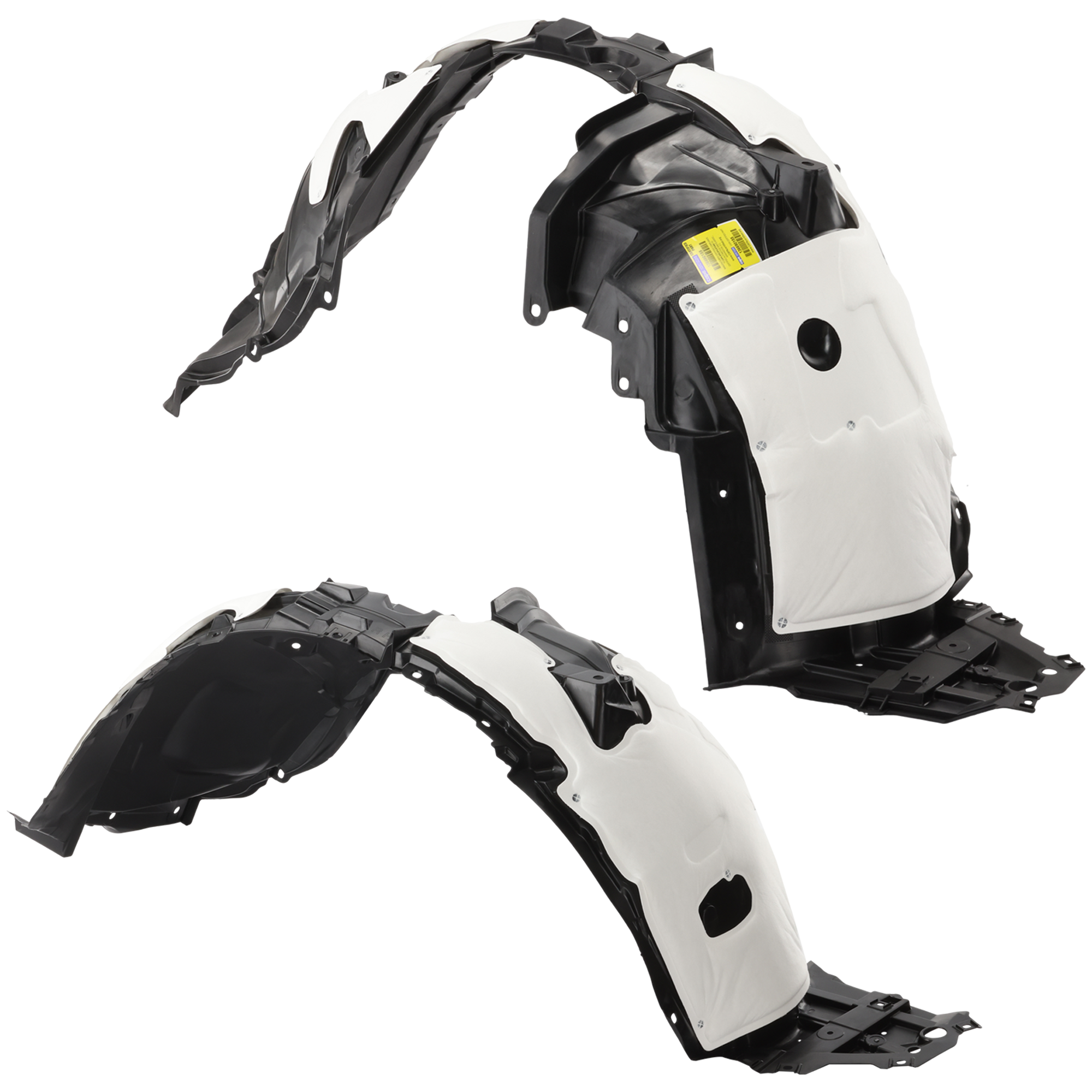 AM ROGUE SPORT 17-22 FRONT FENDER LINER RH AND LH Polypropylene Injection Form CAPA SKU SET RN22210085Q Partslink NI1248167C NI1249167C OEM 638406MA0A 638416MA0A
