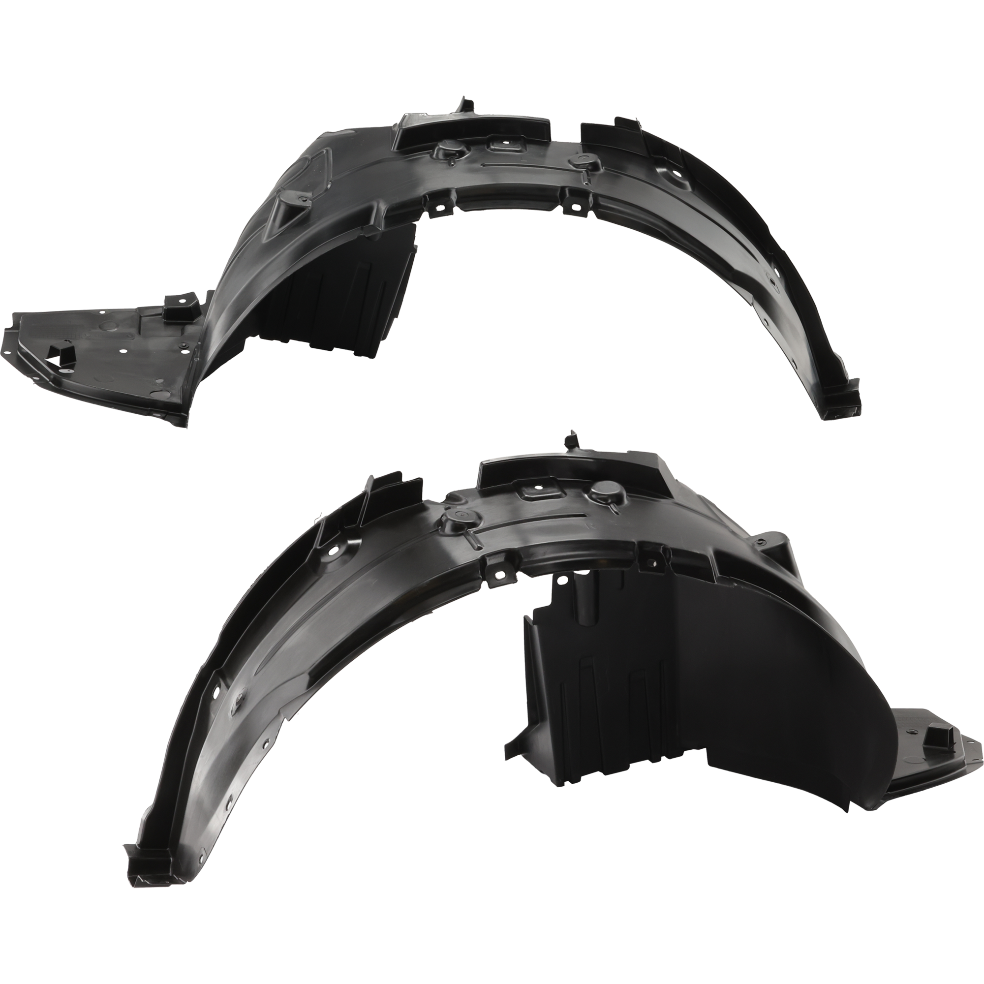 AM VERSA 15-19 FRONT FENDER LINER RH AND LH Polypropylene Injection Form Sedan CAPA SKU SET RN22210111Q OEM 638429KK0A 638439KK0A