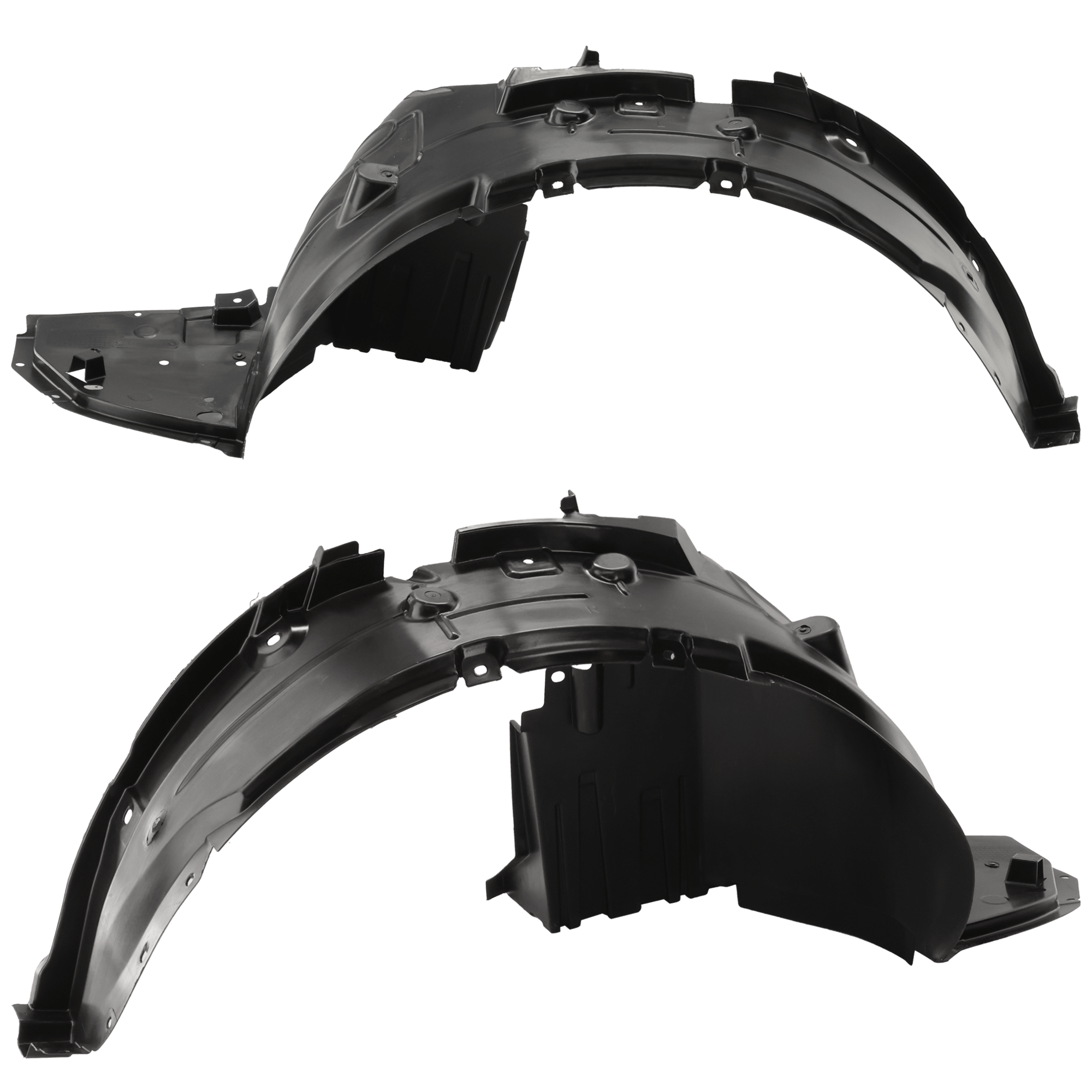 AM VERSA 15-19 FRONT FENDER LINER RH AND LH Polypropylene Injection Form Sedan SKU SET RN22210111 OEM 638429KK0A 638439KK0A