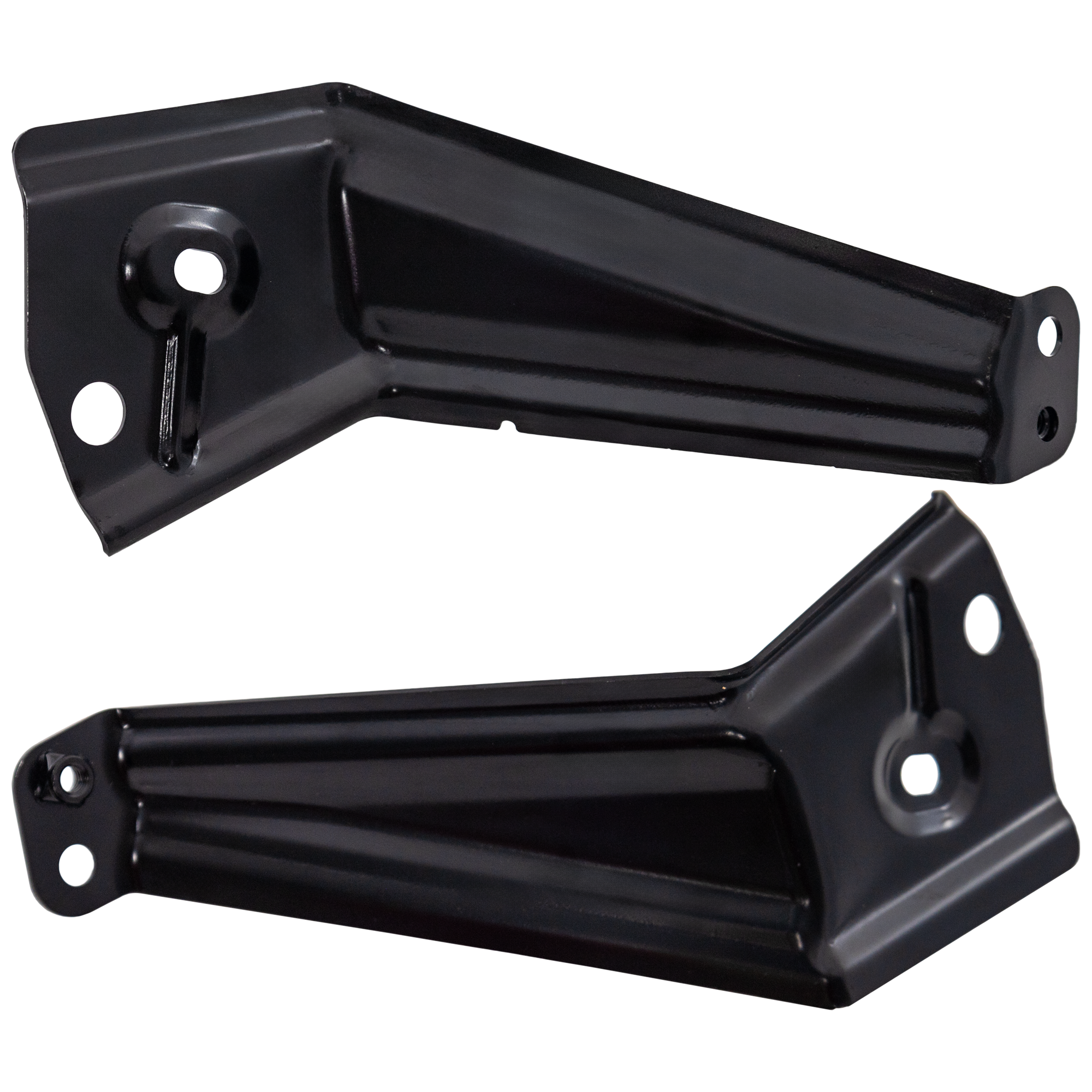 AM KICKS 18-23 FRONT FENDER SUPPORT RH AND LH Black Steel SKU SET RN22370009 Partslink NI1244119 NI1245119 OEM F31605RBMA F31615RBMA