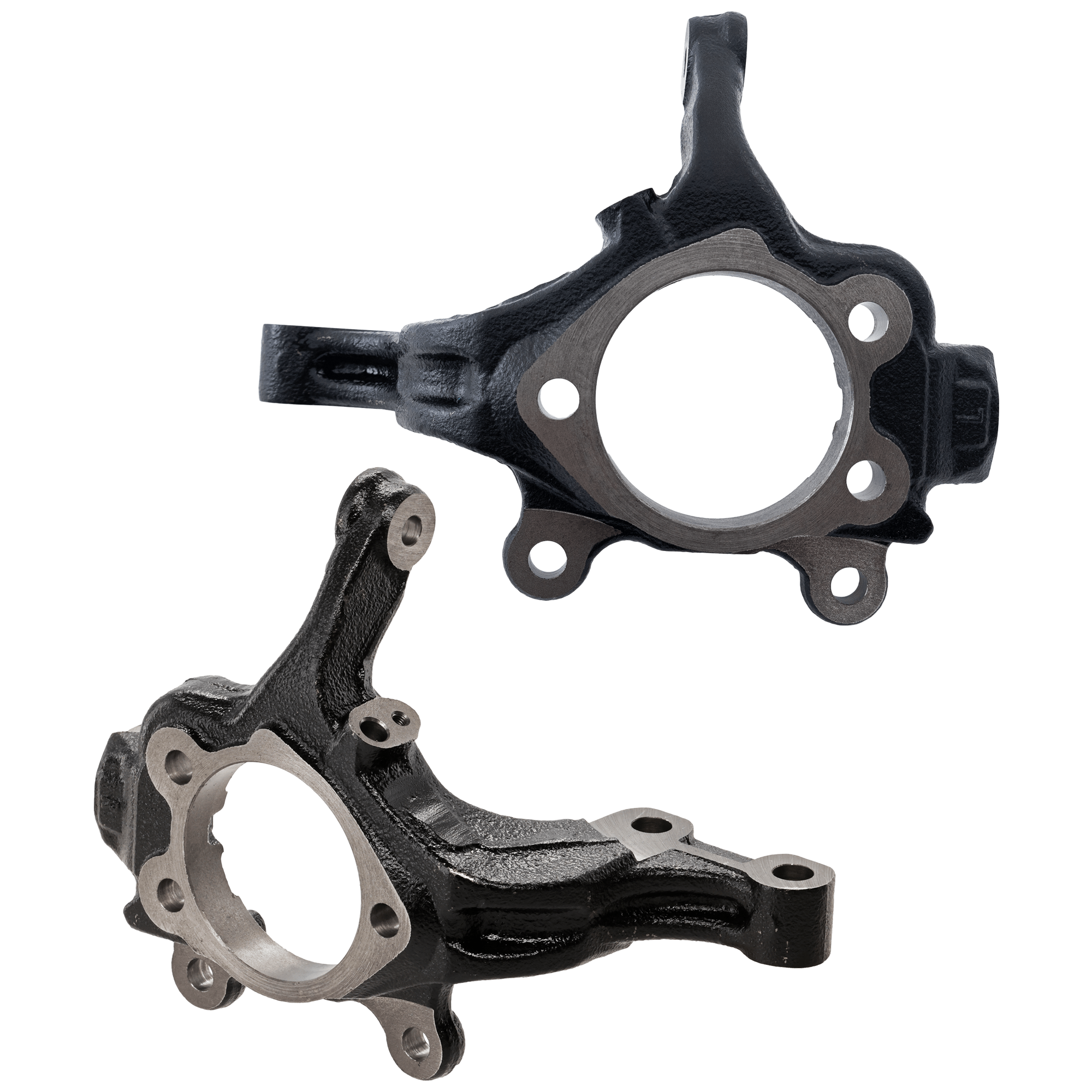 AM CUBE 09-14 VERSA 07-12 FRONT KNUCKLE RH AND LH Black Cast Iron Hatchback SKU SET RN28080013 OEM 40014ED000-40015ED000