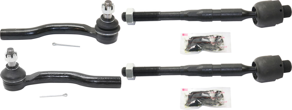 AM TITAN 04-15 ARMADA 05-22 FRONT TIE ROD END RH AND LH Inner and Outer SKU SET RN28210004-4 OEM 485207S025-485217S000-486407S0