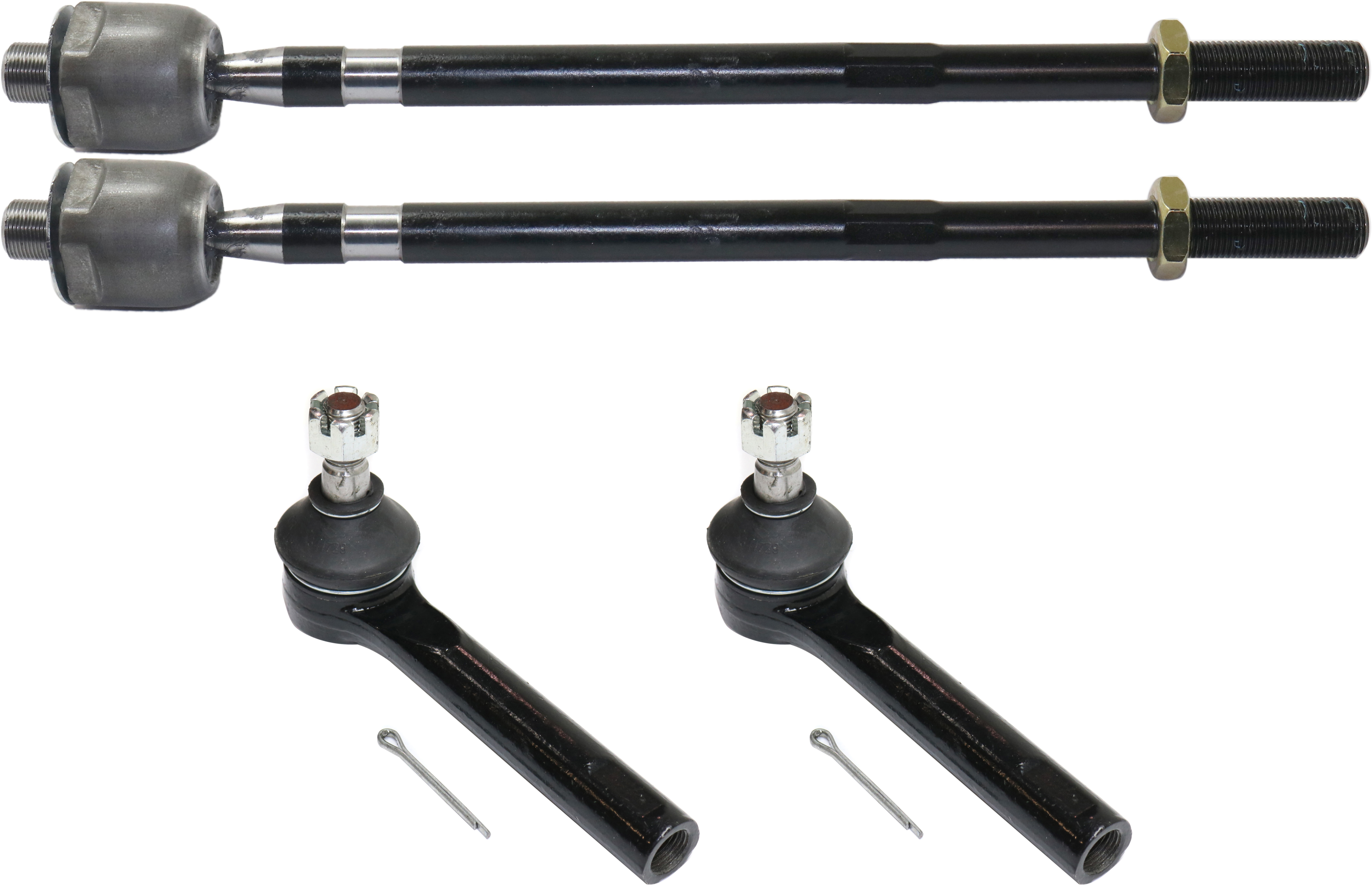 AM QUEST 04-09 FRONT TIE ROD END RH AND LH Inner and Outer SKU SET RN28210011-4 OEM 48521CK000-48520CK025