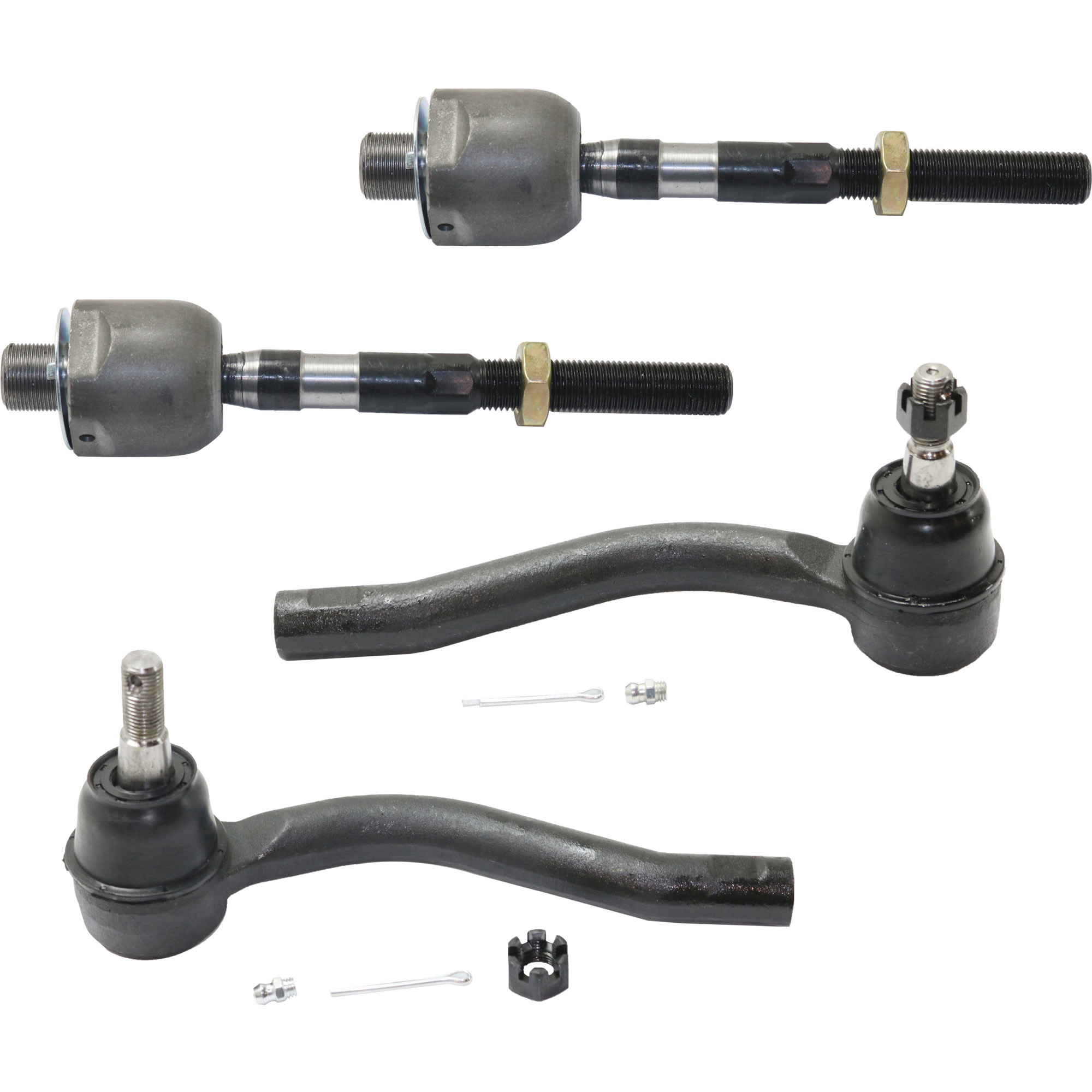 AM G37-08-10-370Z 09-19 FRONT TIE ROD END RH AND LH Inner and Outer SKU SET RN28210013-4 OEM 48636JK60A D8520EG025 D8640EG0