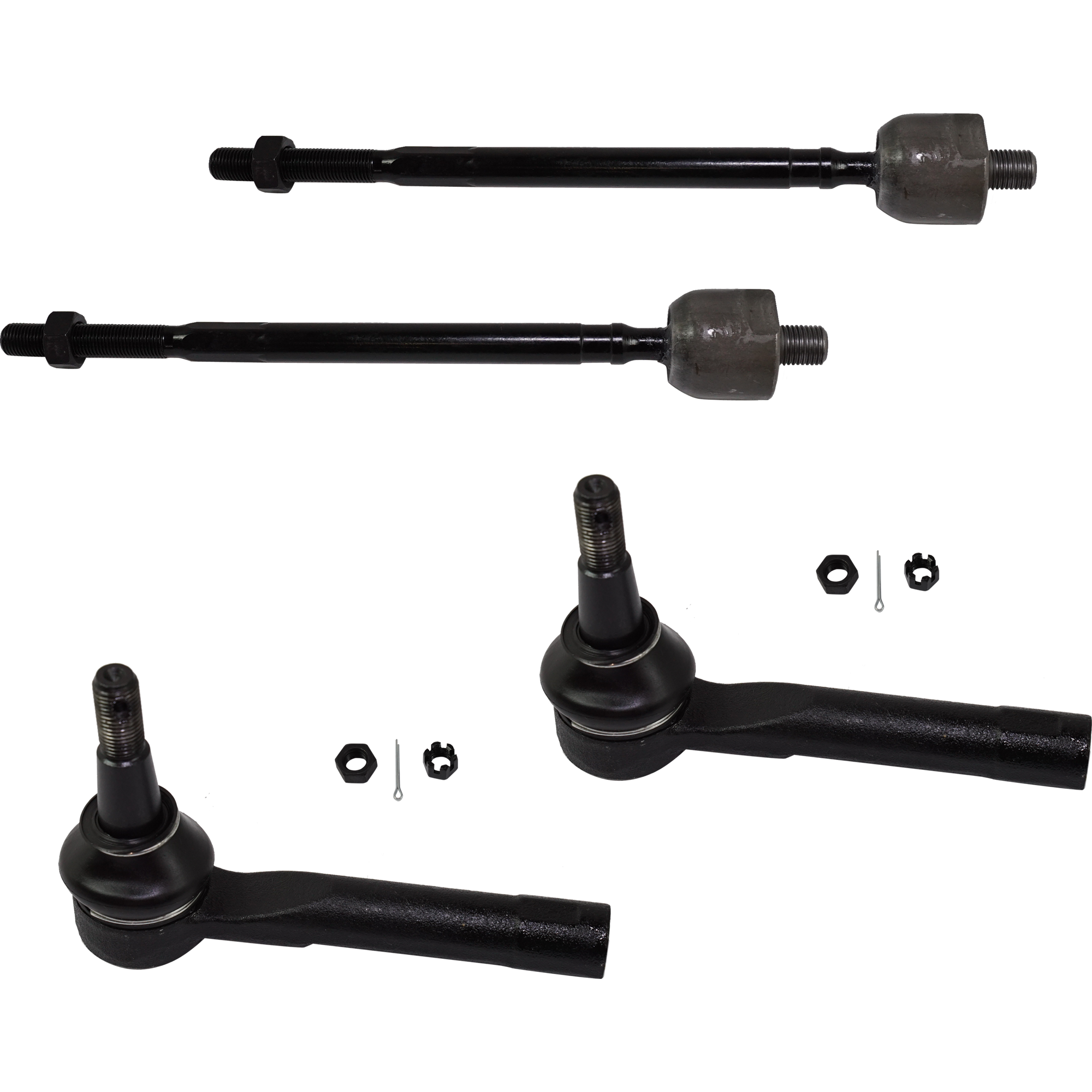 AM Q45-90-96 FRONT AND REAR TIE ROD END RH AND LH Inner and Outer SKU SET RN28210031-4 OEM 351013-1014689-2693061-4011722