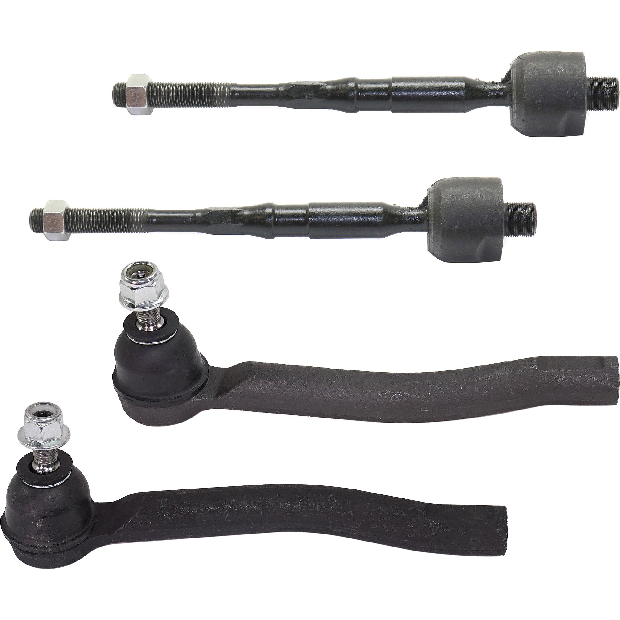 AM JUKE 11-17 FRONT TIE ROD END RH AND LH Inner and Outer SKU SET RN28210055-4 OEM 1017674 TA2676 QR3871S 6124200