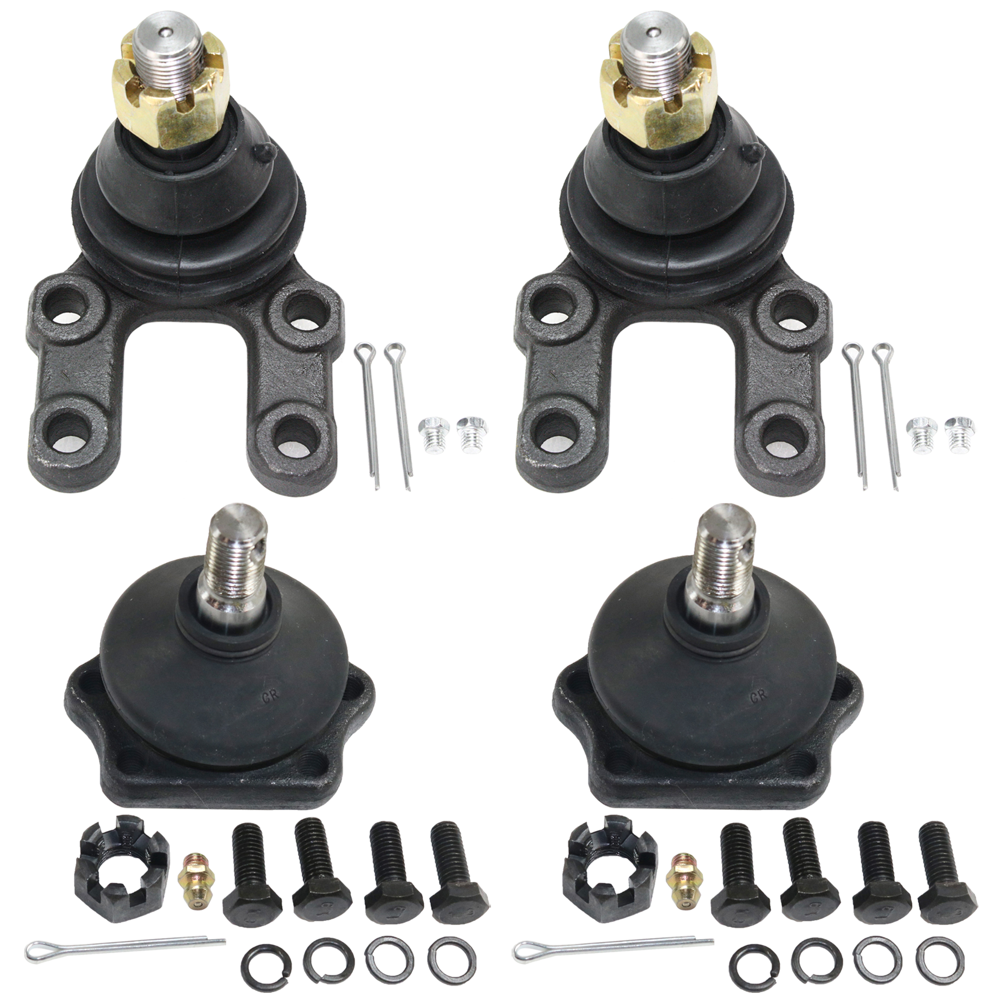 AM NISSAN 720-83-86 PATHFINDER 87-95 FRONT BALL JOINT RH AND LH Upper and Lower Set of 4 SKU SET RN28230002 OEM 251-003-101-384-426-000-000-000-000