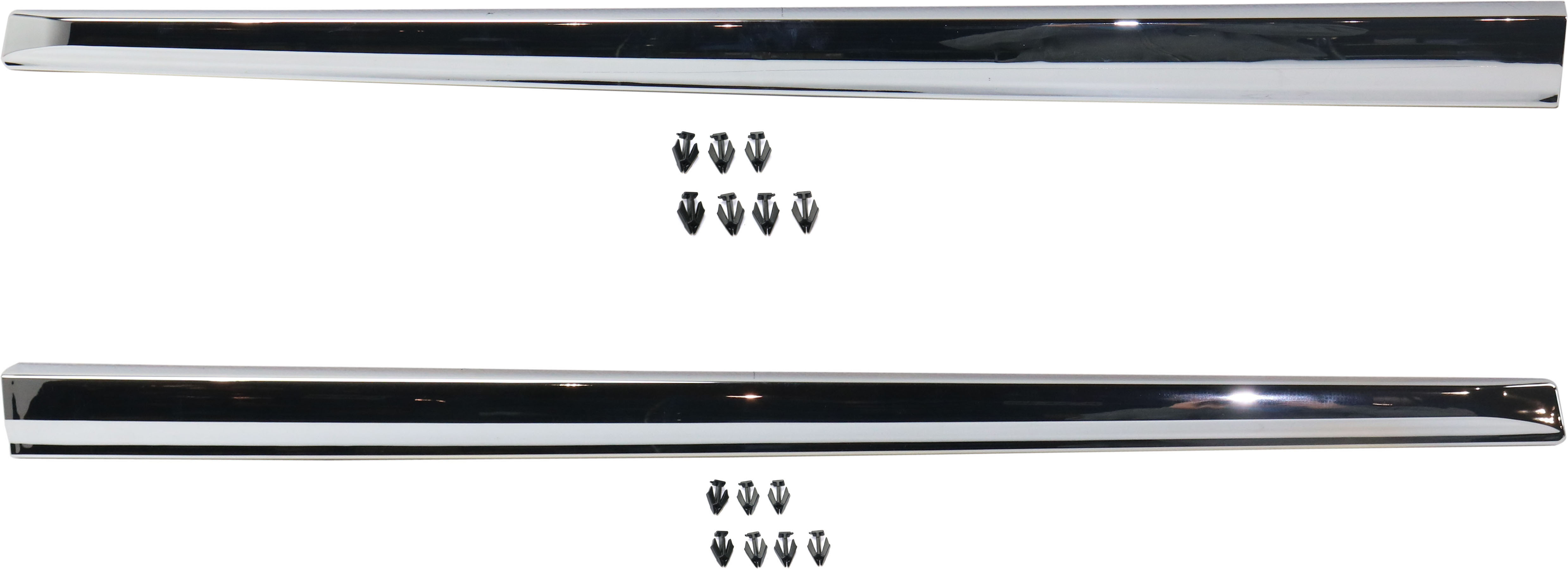AM PATHFINDER 13-20 FRONT DOOR MOLDING RH AND LH Upper Chrome SKU SET RN46170001 Partslink NI1305102 NI1304102 OEM 808703KA0A 808713KA0A