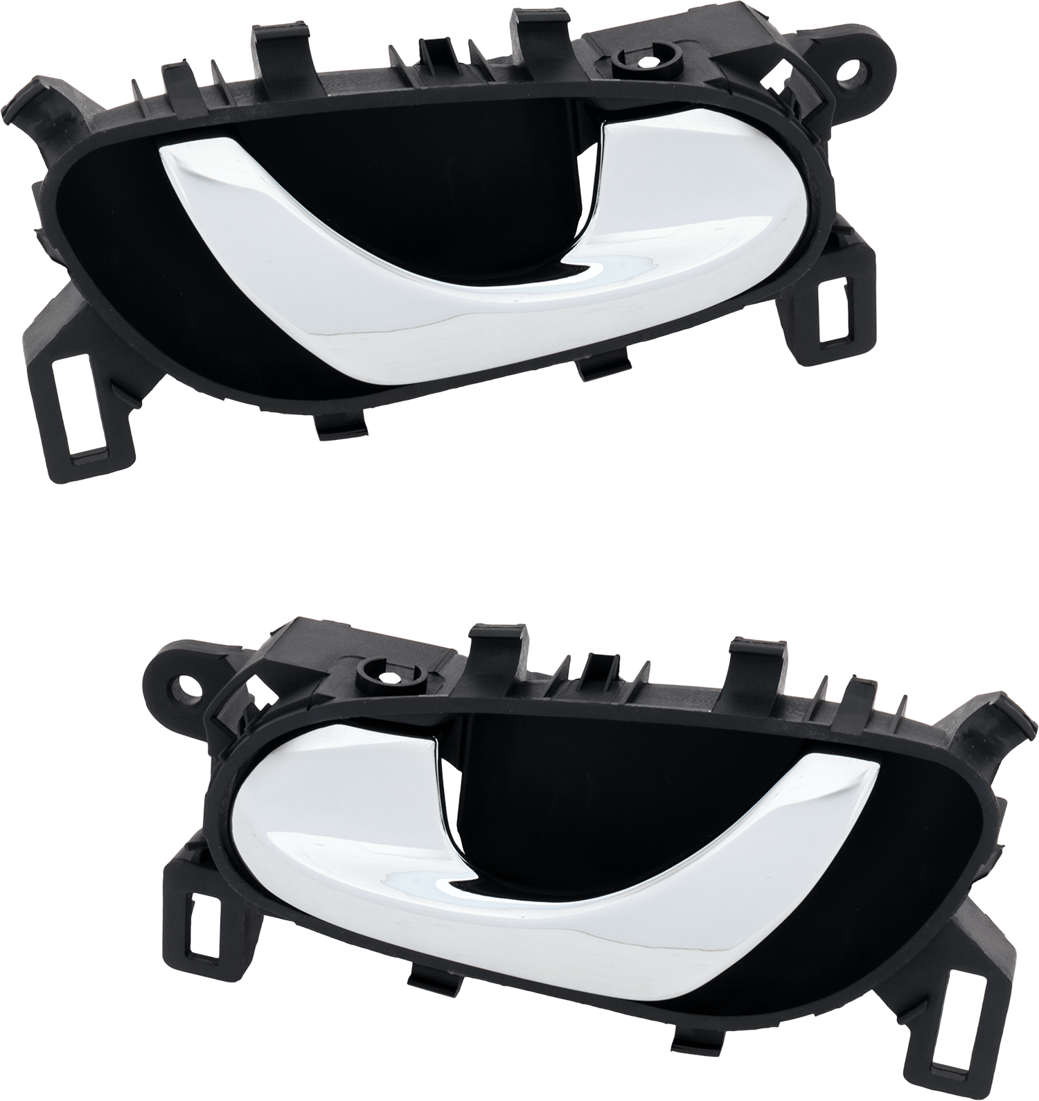 AM ROGUE 14-20 FRONT AND REAR INTERIOR DOOR HANDLE RH AND LH Chrome w Door Lock Button SKU SET RN46210007 OEM 806704BA0A 806714BA0A