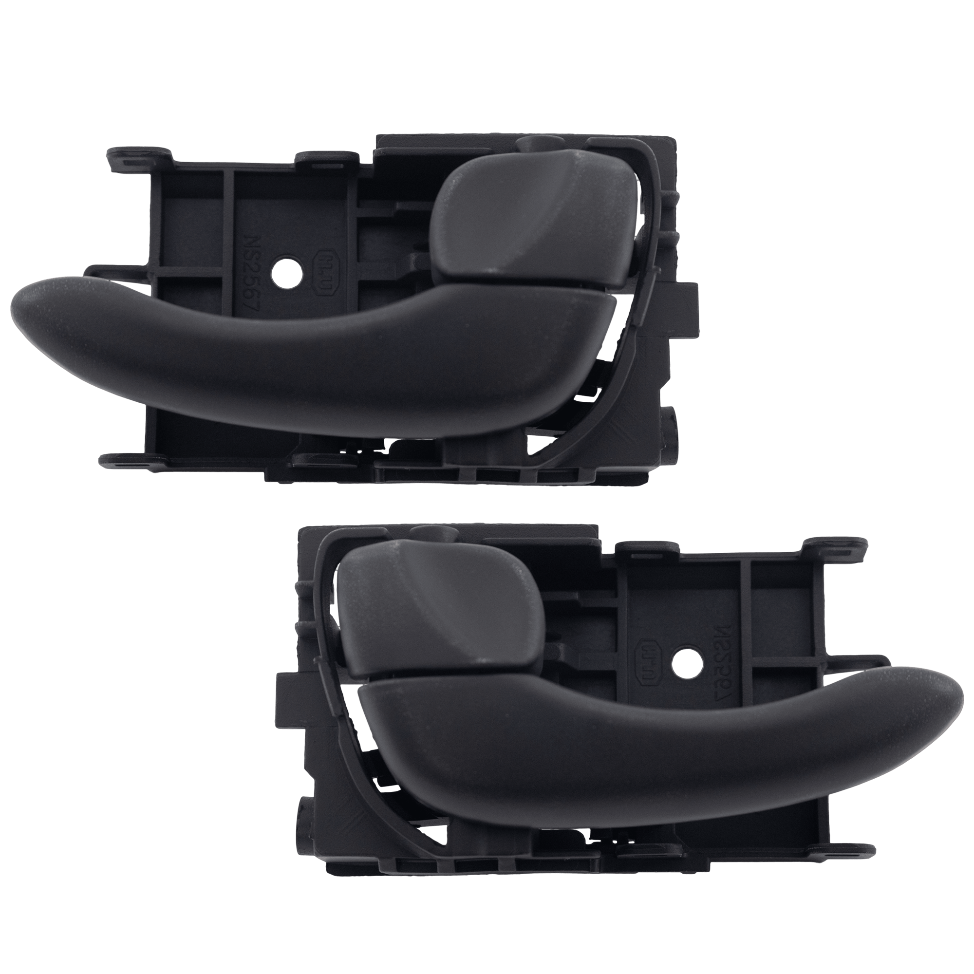 AM MAXIMA 00-03 FRONT INTERIOR HANDLE RH AND LH Textured Black w Door Lock Button SKU SET RN46210013 OEM 80670YY000-80671YY000