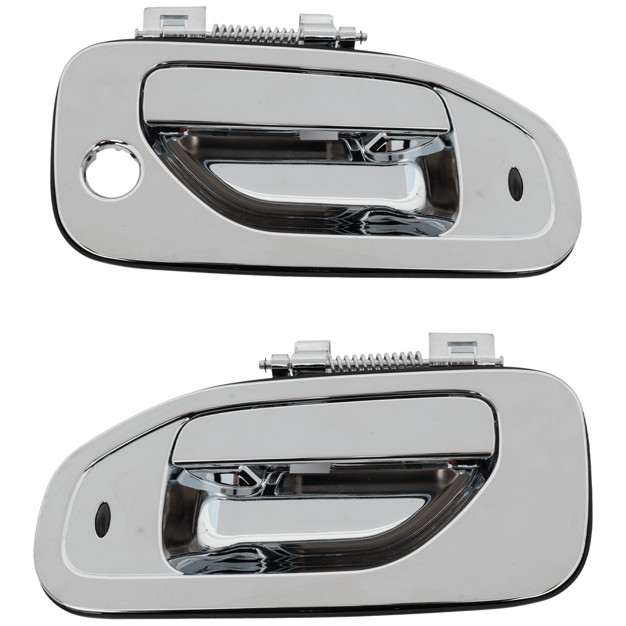 AM CITY EXPRESS 15-18 NV200-13-21 FRONT EXTERIOR DOOR HANDLE RH AND LH Chrome RH w Keyhole w Power Lock SKU SET RN46250023 OEM 19317378 PFM 80607JX13D