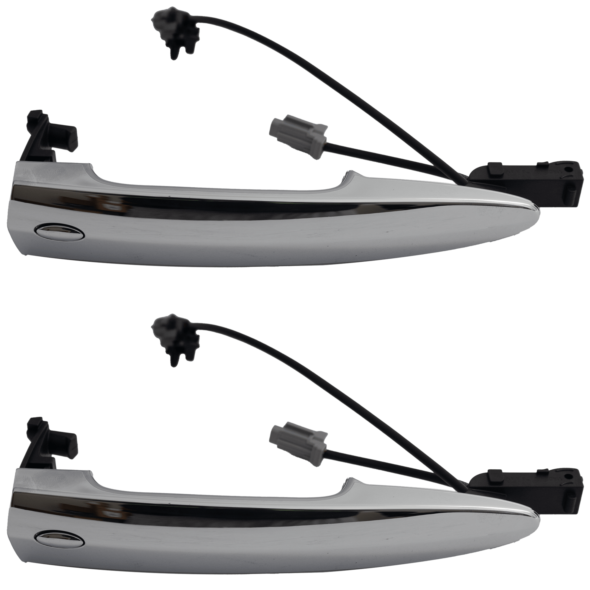 AM LEAF 11-17 REAR EXTERIOR DOOR HANDLE RH AND LH Chrome w Keyless Entry w o Keyhole and End Cap SKU SET RN46250029K 02 OEM 806401AA0B PFM 806401AA1B PFM