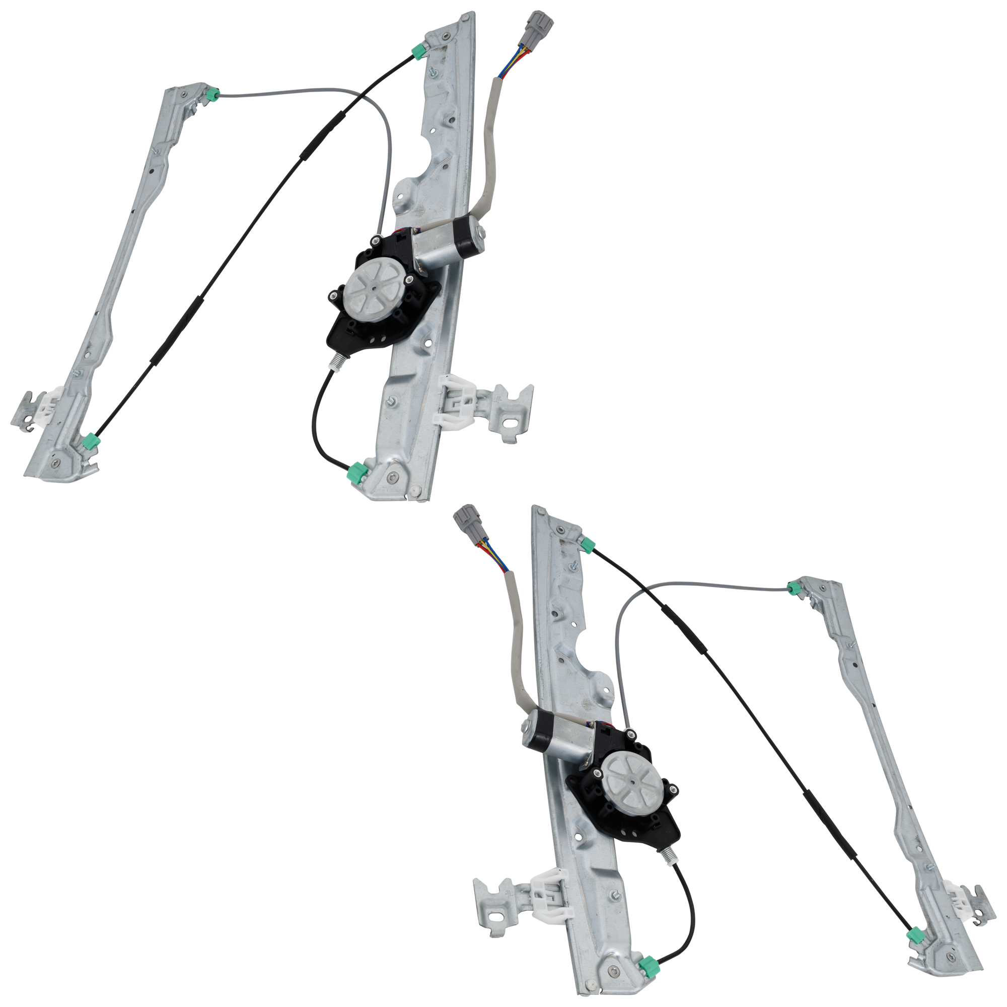 AM QUEST 04-09 FRONT WINDOW REGULATOR RH AND LH Power w Motor SKU SET RN46290033 OEM 807205Z000 PFM 807215Z000 PFM