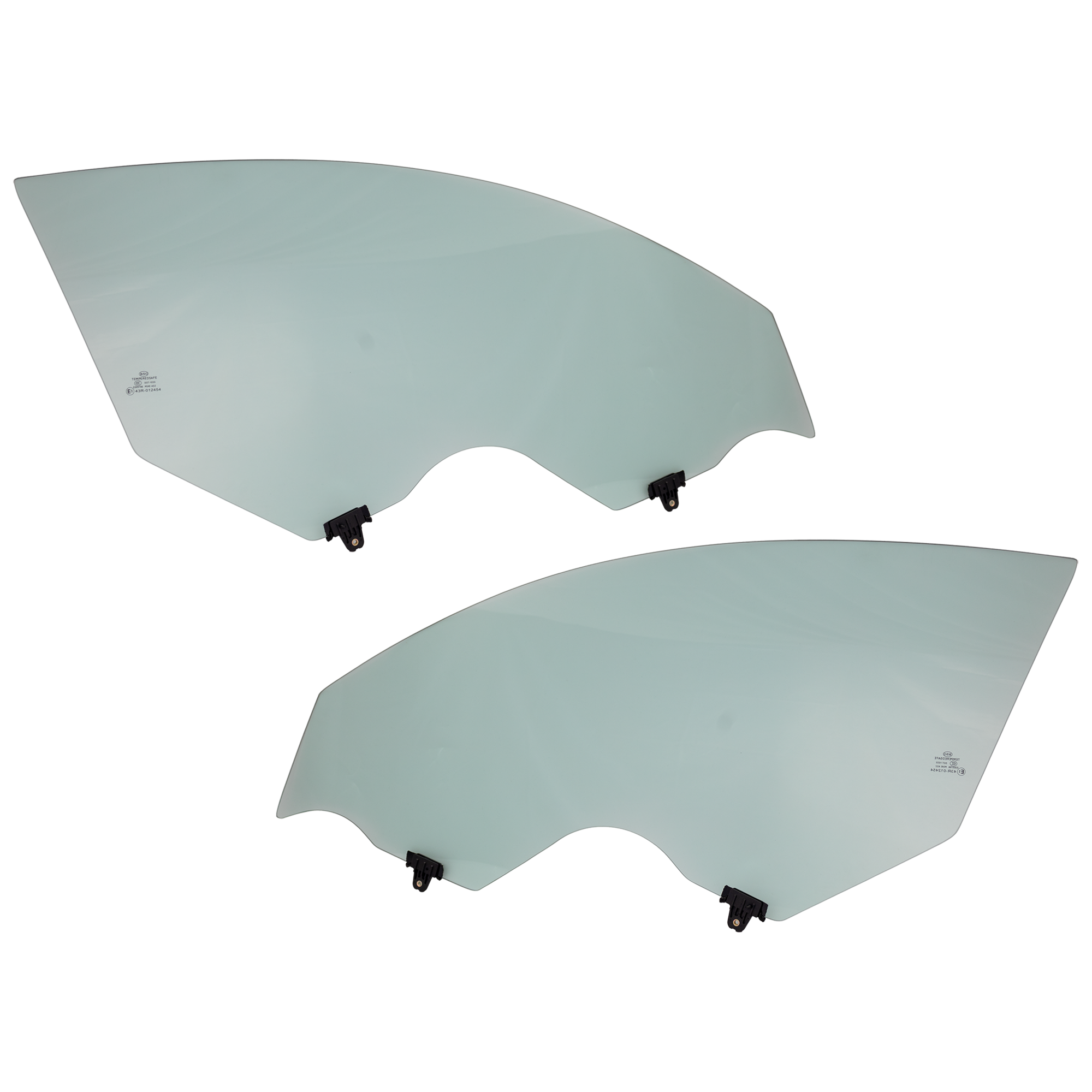 AM ALTIMA 08-13 FRONT DOOR GLASS RH AND LH Green Tint Coupe w Solar Clip SKU SET RN48010015 OEM 80300JB100-80301JB100