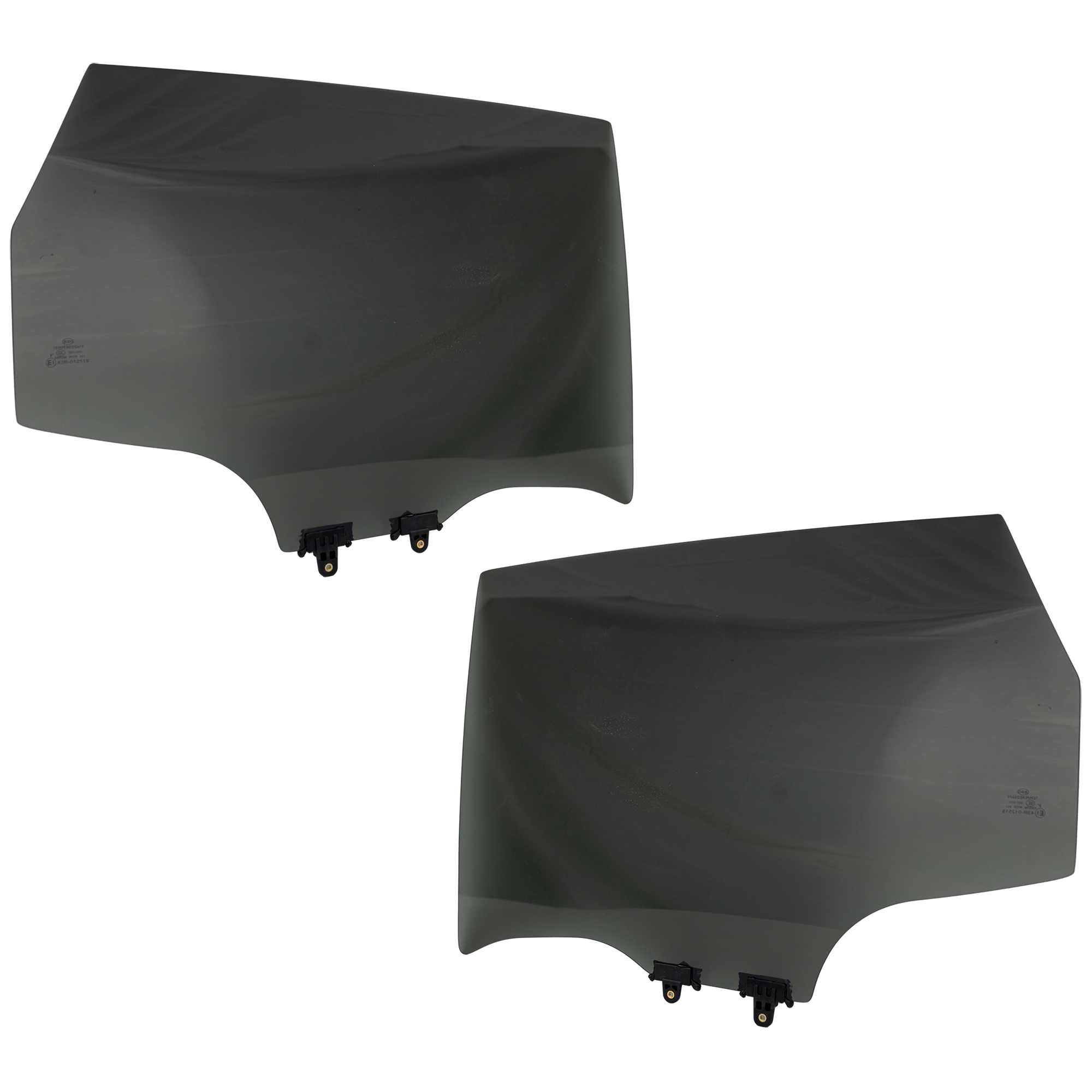 AM ROGUE 08-15 ROGUE SELECT 14-15 REAR DOOR GLASS RH AND LH Gray Tint Privacy w Solar Clip SKU SET RN48130005 OEM 82300JM01B 82301JM01B