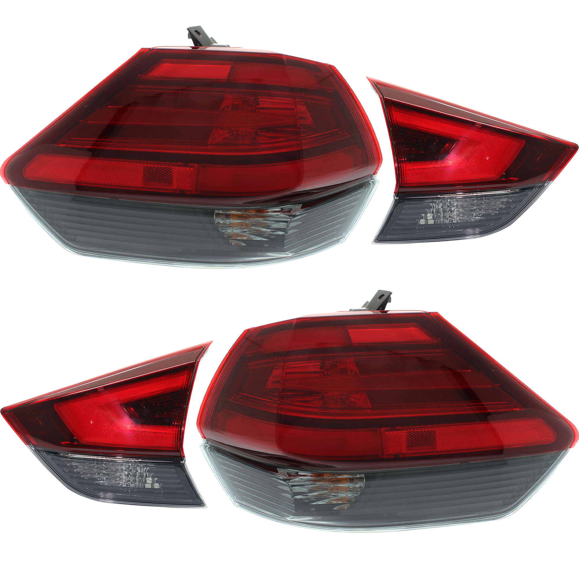 AM ROGUE 17-17 TAIL LAMP RH AND LH Inner and Outer Assembly Japan Korea USA Built Vehicle SKU SET RN73010009-4 Partslink NI2802115 NI2803115 NI2804110 NI2805110 OEM 265506FL0C 265506FL0A 265506FL