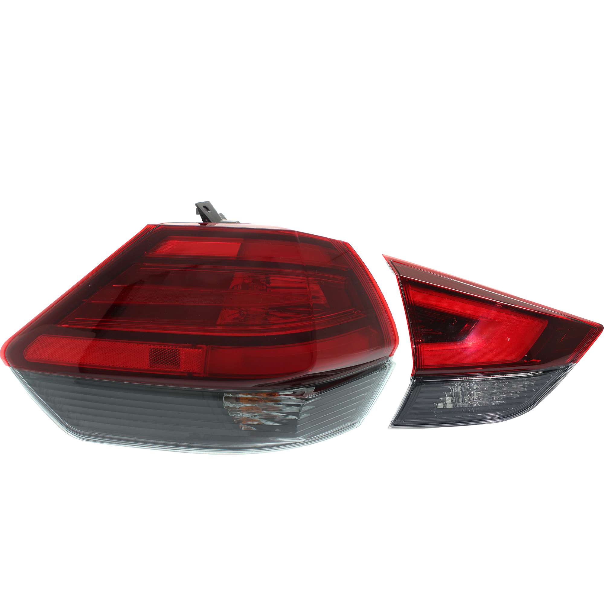 AM ROGUE 17-17 TAIL LAMP LH Inner and Outer Assembly Halogen CAPA SKU SET RN73010010Q A Partslink NI2802115C NI2804110C OEM 265556FL0C 265556FL0A 265556FL