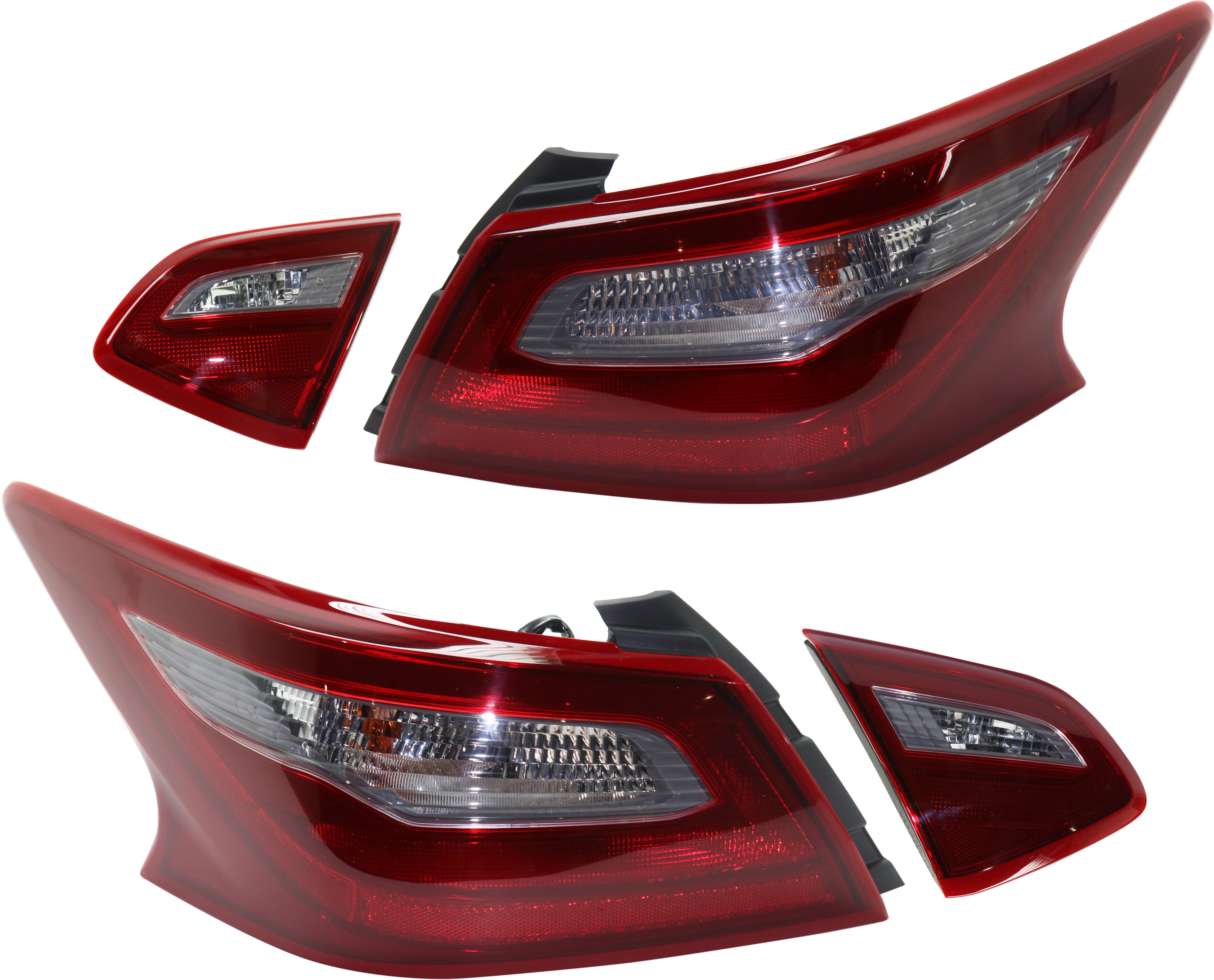 AM ALTIMA 18-18 TAIL LAMP RH and LH Inner and Outer Assembly SKU SET RN73010017-4 Partslink NI2803117 NI2802117 NI2805112 NI2804112 OEM 265409HU0A 265459HU0A 265509HU