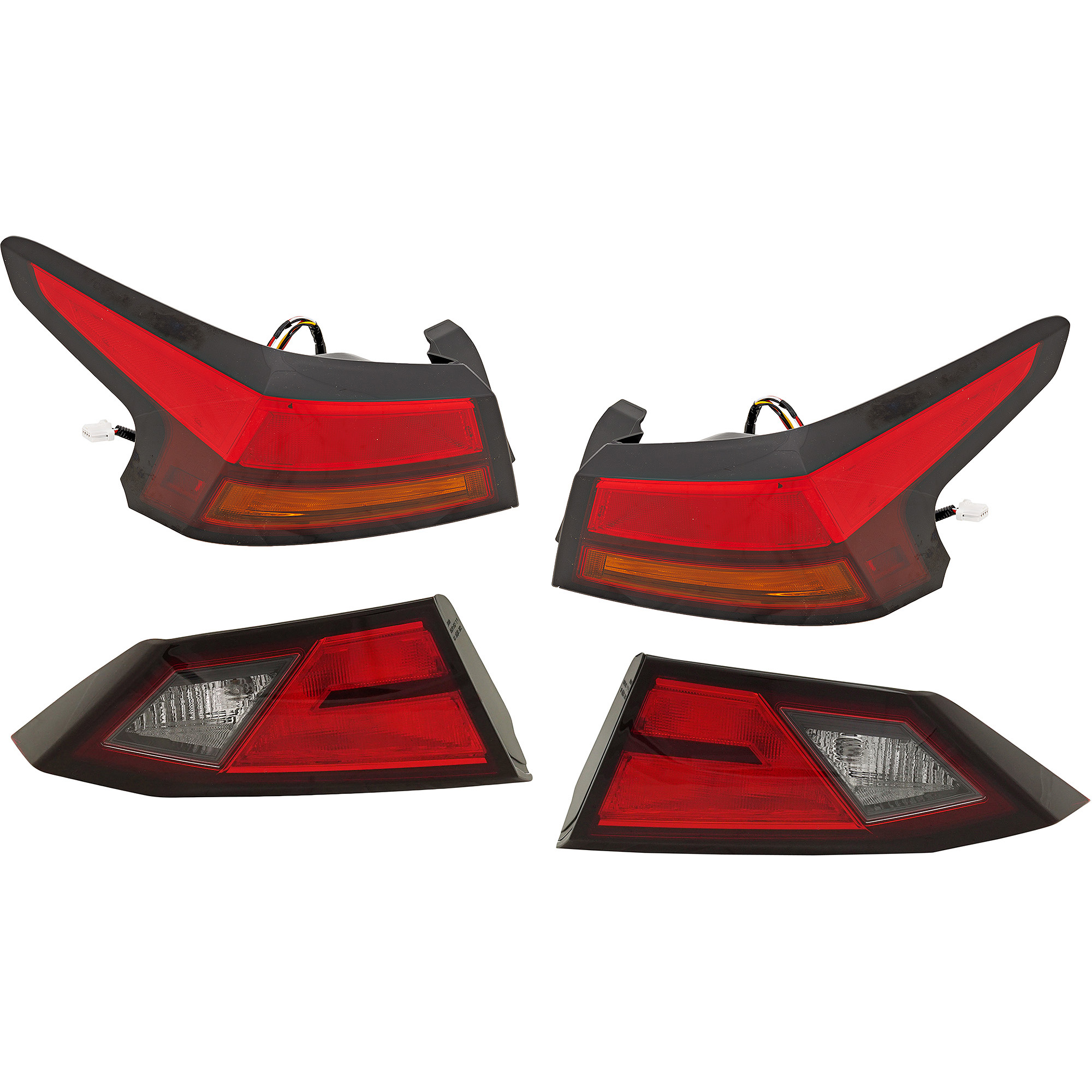 AM ALTIMA 19-23 TAIL LAMP RH AND LH Inner and Outer CAPA SKU SET RN73010021Q 4 Partslink NI2802119C NI2803119C NI2804118C NI2805118C OEM 265406CA0A 265456CA0A 265506CA