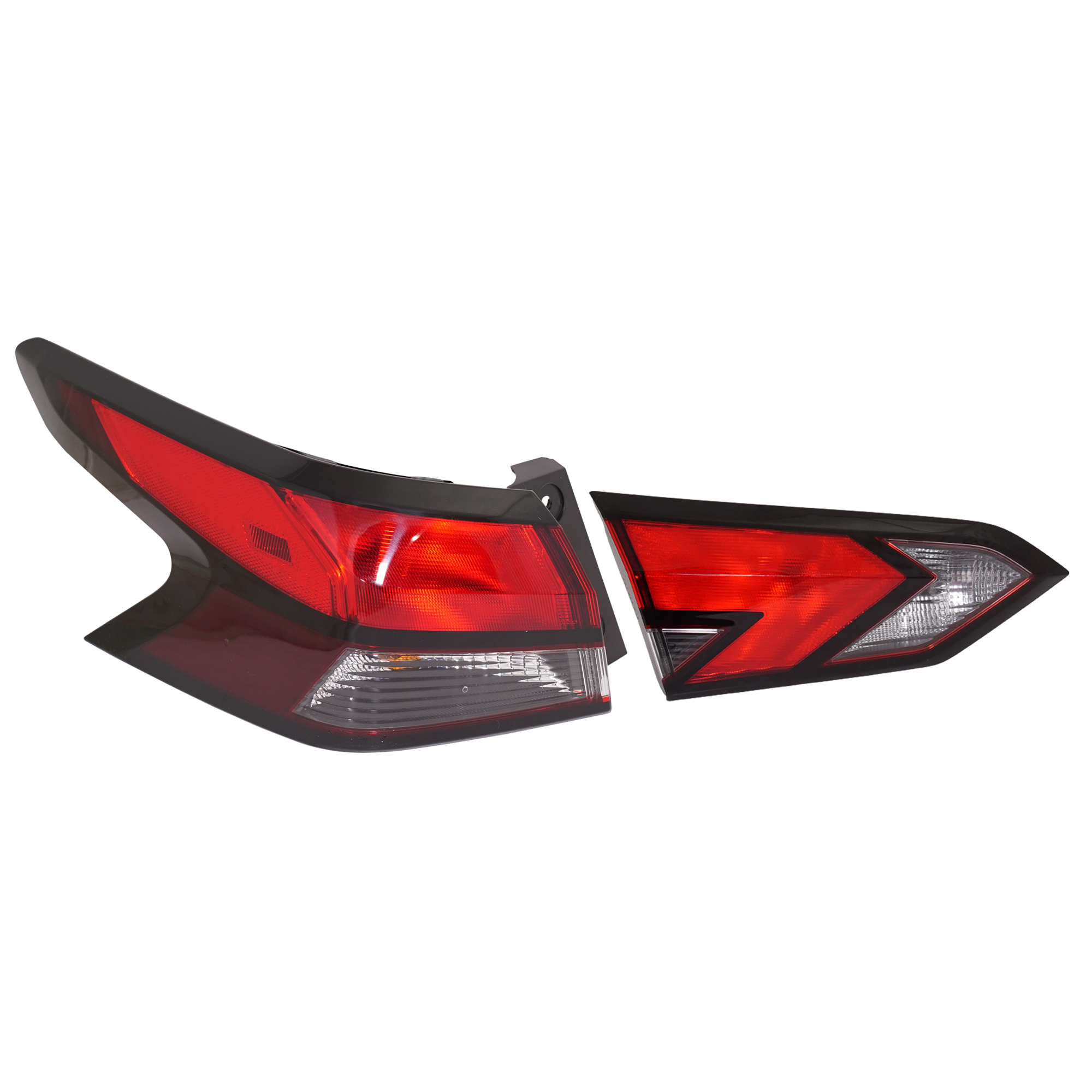 AM VERSA 20-23 TAIL LAMP LH Inner and Outer SKU SET RN73010042 Partslink NI2802121 NI2804120 OEM 265455EE0A 265555EE0A