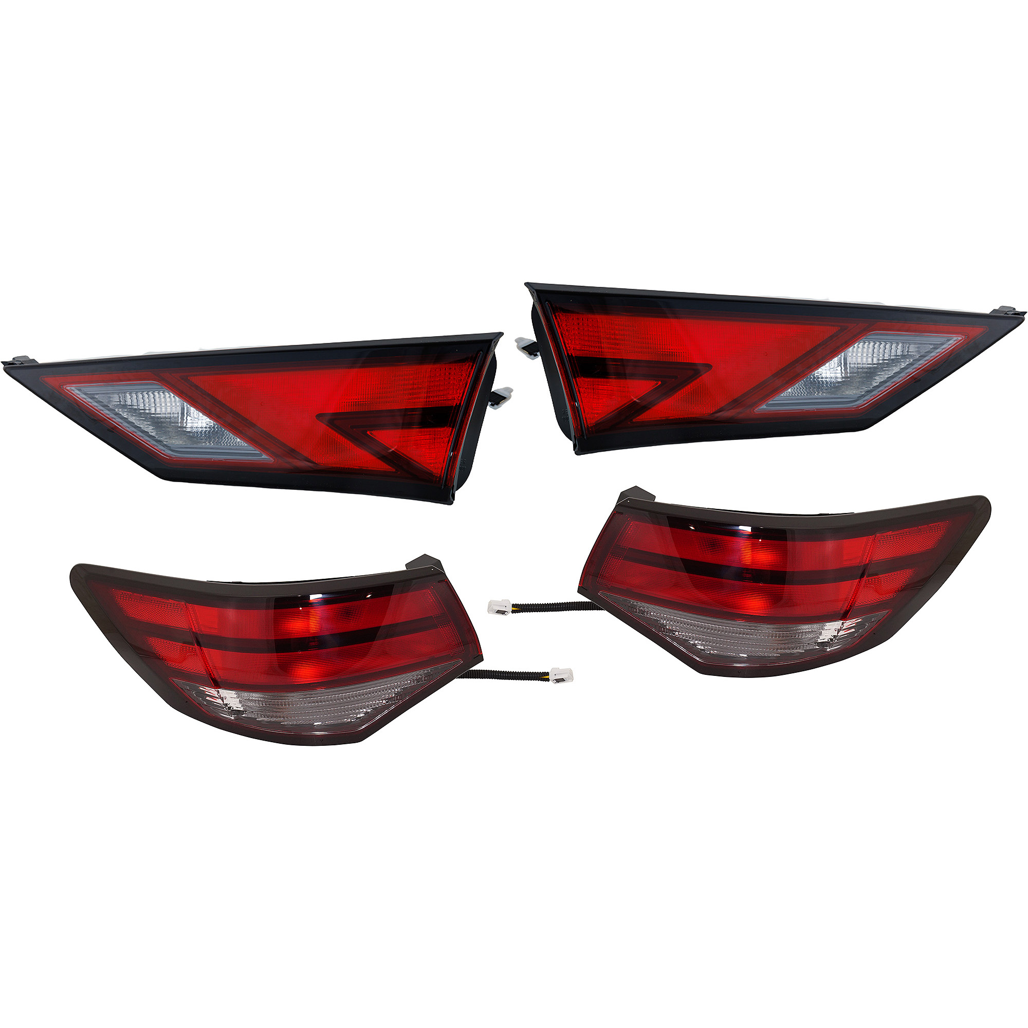 AM SENTRA 20-23 TAIL LAMP RH AND LH Inner and Outer Assembly Halogen CAPA SKU SET RN73010047Q 4 Partslink NI2802124C NI2803124C NI2804121C NI2805121C OEM 265506LB0A 265506LB5A 265556LB
