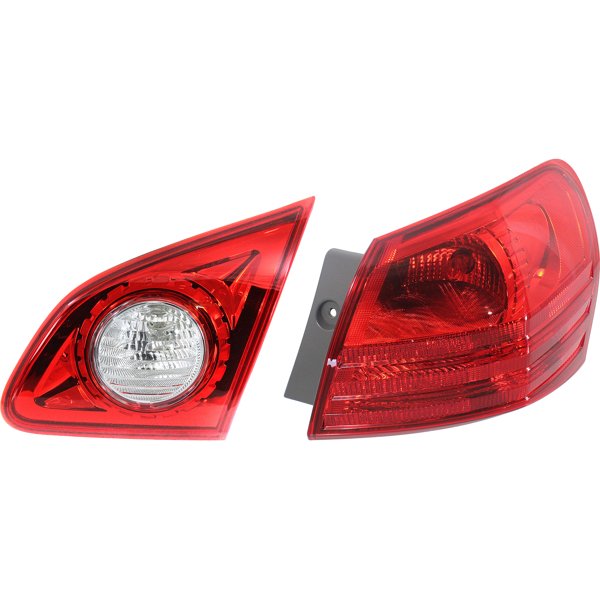 AM ROGUE 08-13 ROGUE SELECT 14-15 TAIL LAMP RH Inner and Outer Assembly Halogen CAPA SKU SET RN73130003Q A Partslink NI2801183C NI2803108C OEM 26550JM00A 26550JM01C
