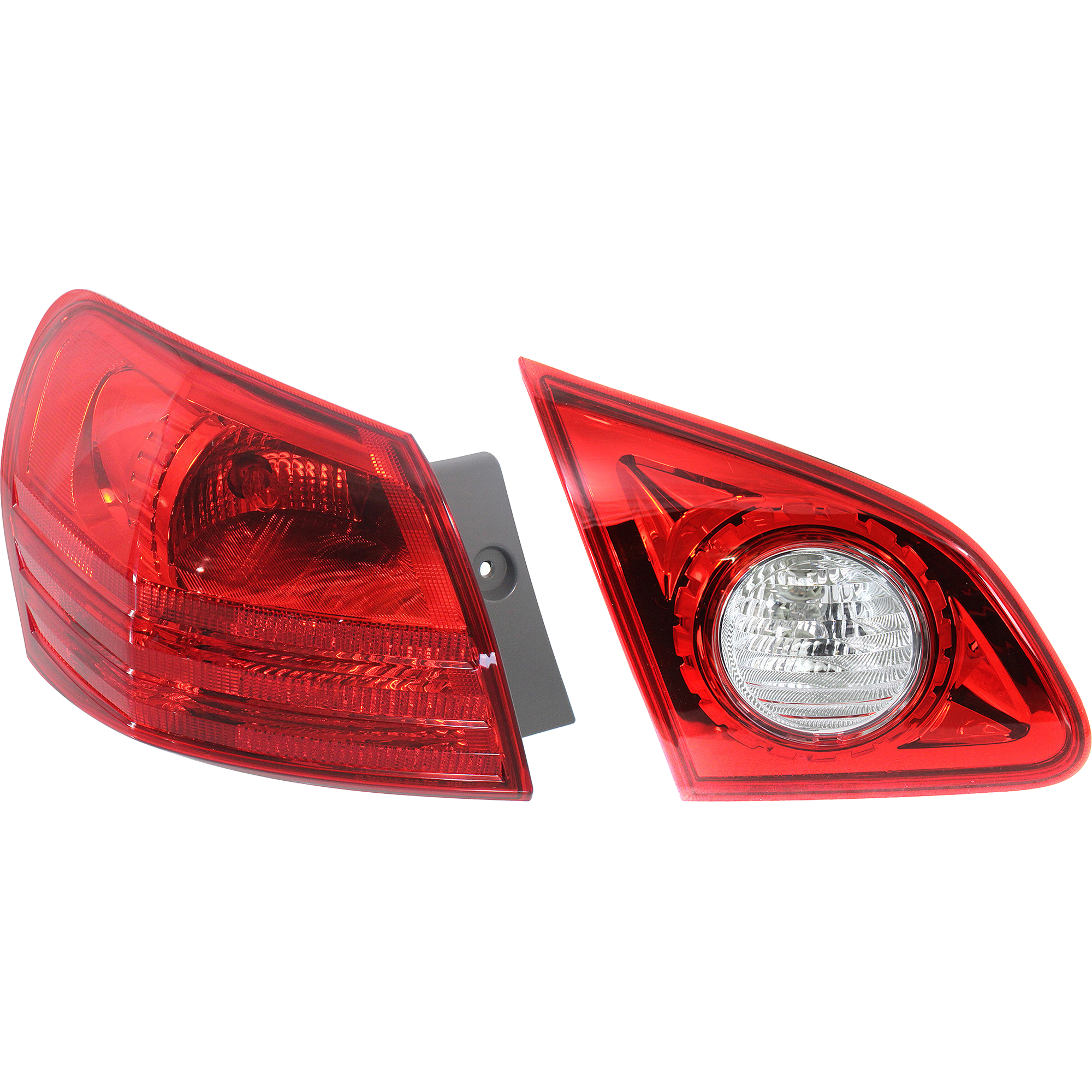 AM ROGUE 08-13 ROGUE SELECT 14-15 TAIL LAMP LH Inner and Outer Halogen CAPA SKU SET RN73130004Q Partslink NI2800183C NI2802108C OEM 26555JM00A 26555JM01C