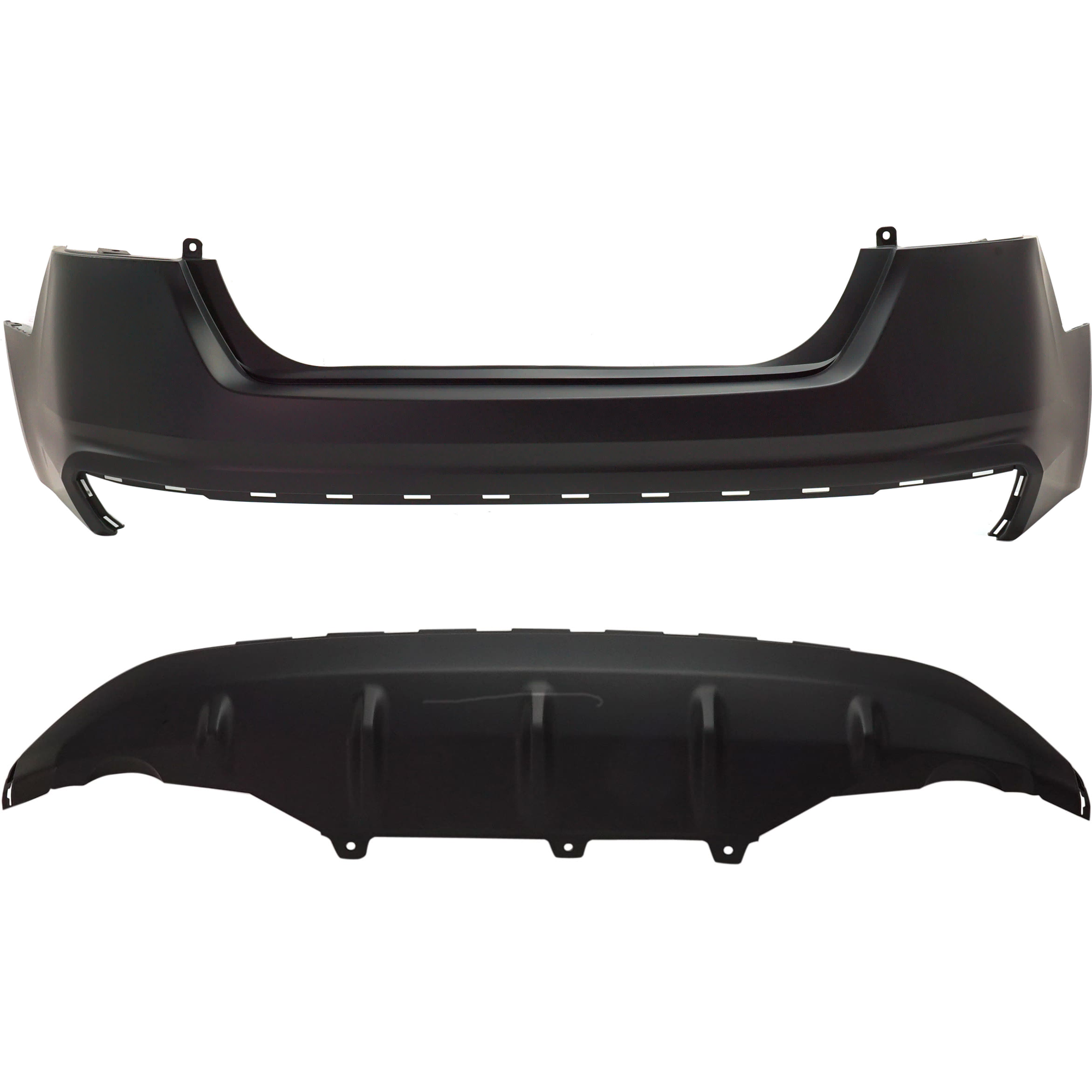 AM ALTIMA 19-23 REAR BUMPER COVER Upper and Lower Primed S SE Models w o PDC Sensor Holes SKU SET RN76010009P B