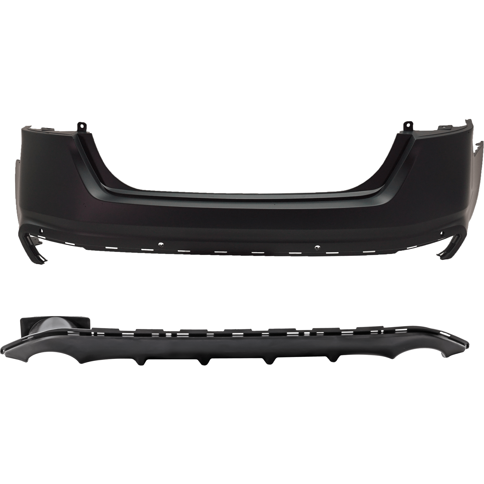 AM ALTIMA 19-23 REAR BUMPER COVER Upper and Lower Primed Edition One Platinum SL SV SR Models w PDC Sensor Holes SKU SET RN76010016P A