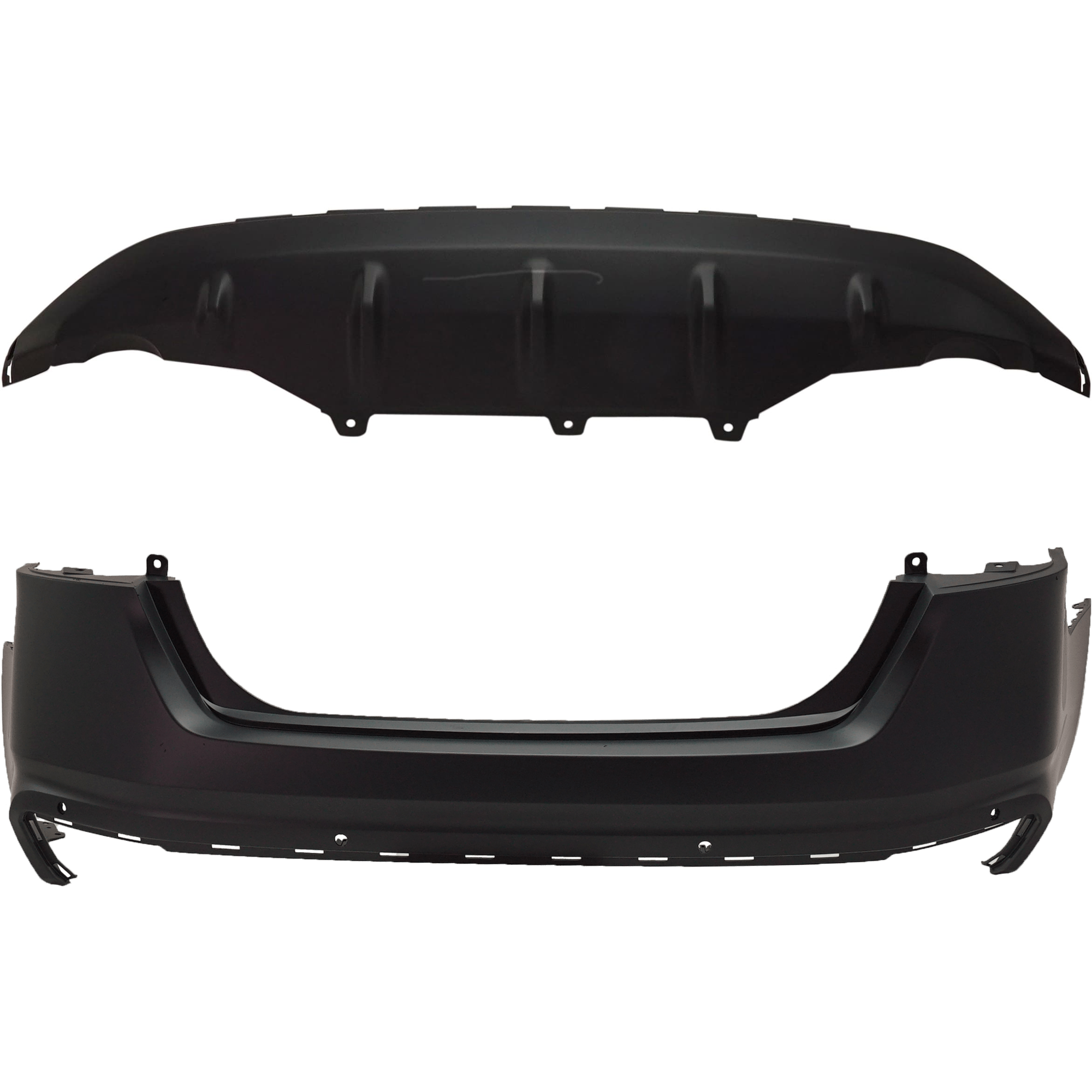 AM ALTIMA 19-23 REAR BUMPER COVER Upper and Lower Primed S SE Models w PDC Sensor Holes SKU SET RN76010016P B