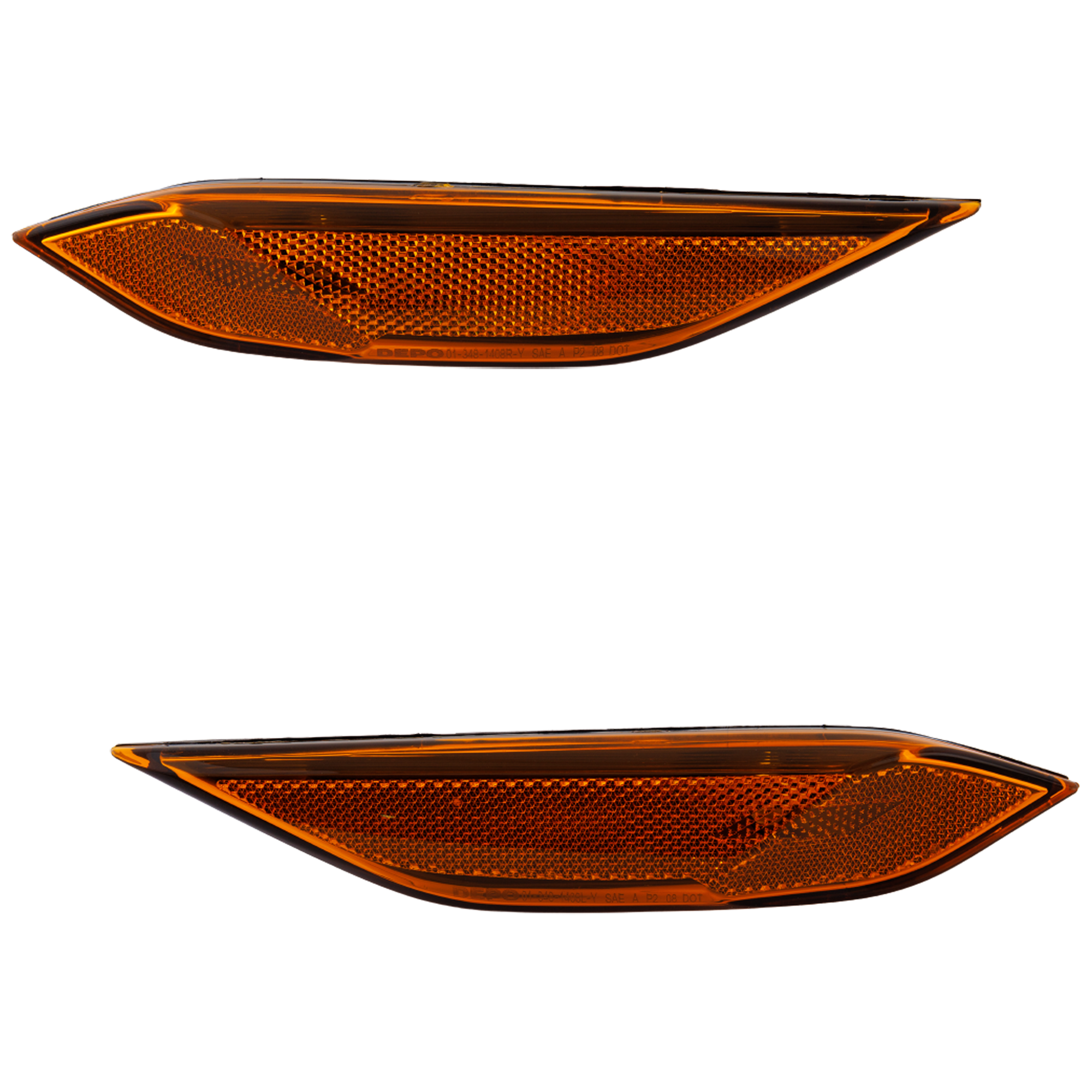 AM CAYENNE 11-14 FRONT SIDE MARKER LAMP RH AND LH Lens and Housing CAPA SKU SET RP10450003Q Partslink PO2555102C PO2554102C OEM 95863107200-95863107100
