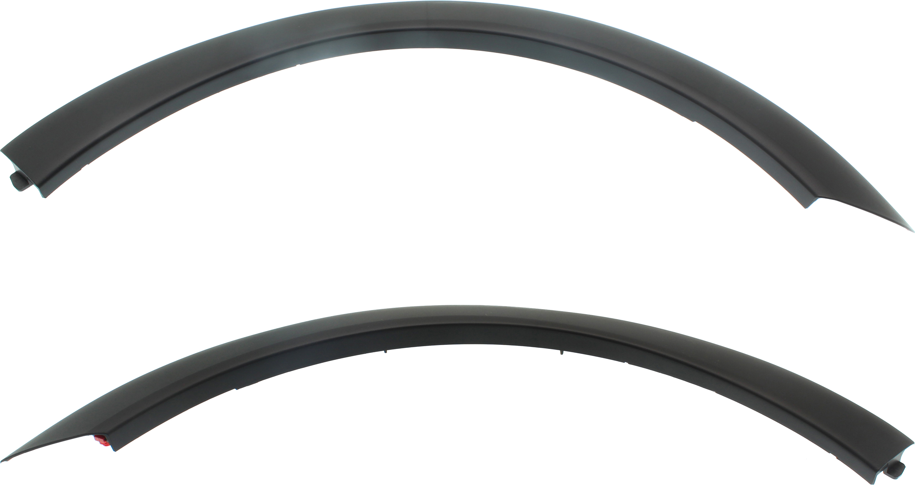 AM CAYENNE 11-18 FRONT WHEEL OPENING MOLDING RH AND LH Rear Section 2 Piece Txtd Blk SKU SET RP22130003 Partslink PO1290104 PO1291104 OEM 958559727009B9-958559728009B9